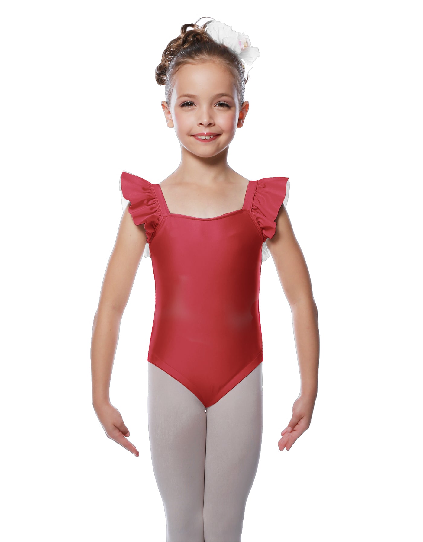 Solid Lycra Flutter Strap Leotard