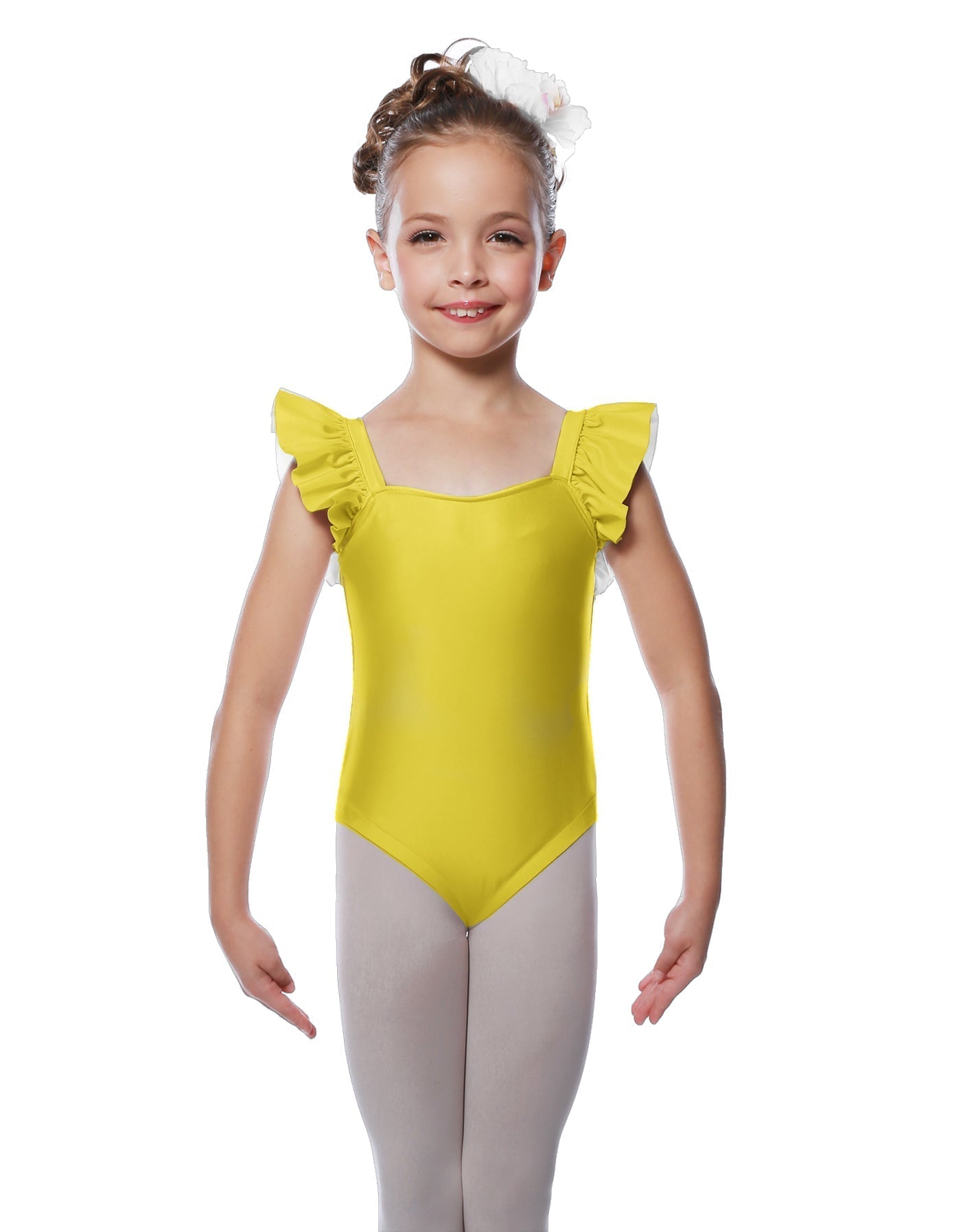 Solid Lycra Flutter Strap Leotard