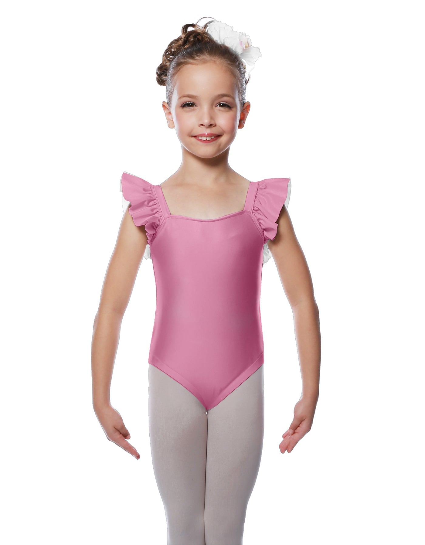Solid Lycra Flutter Strap Leotard