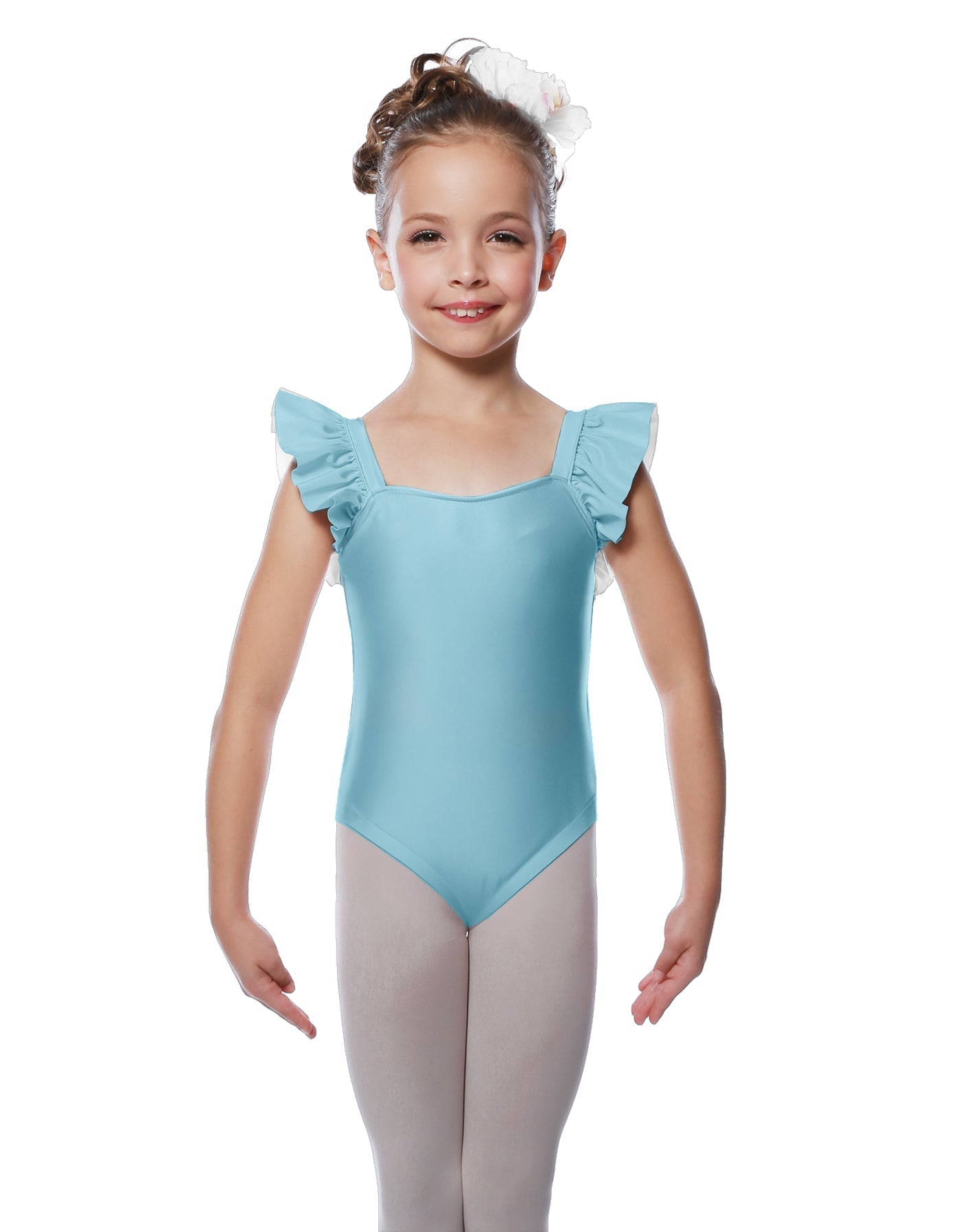 Solid Lycra Flutter Strap Leotard
