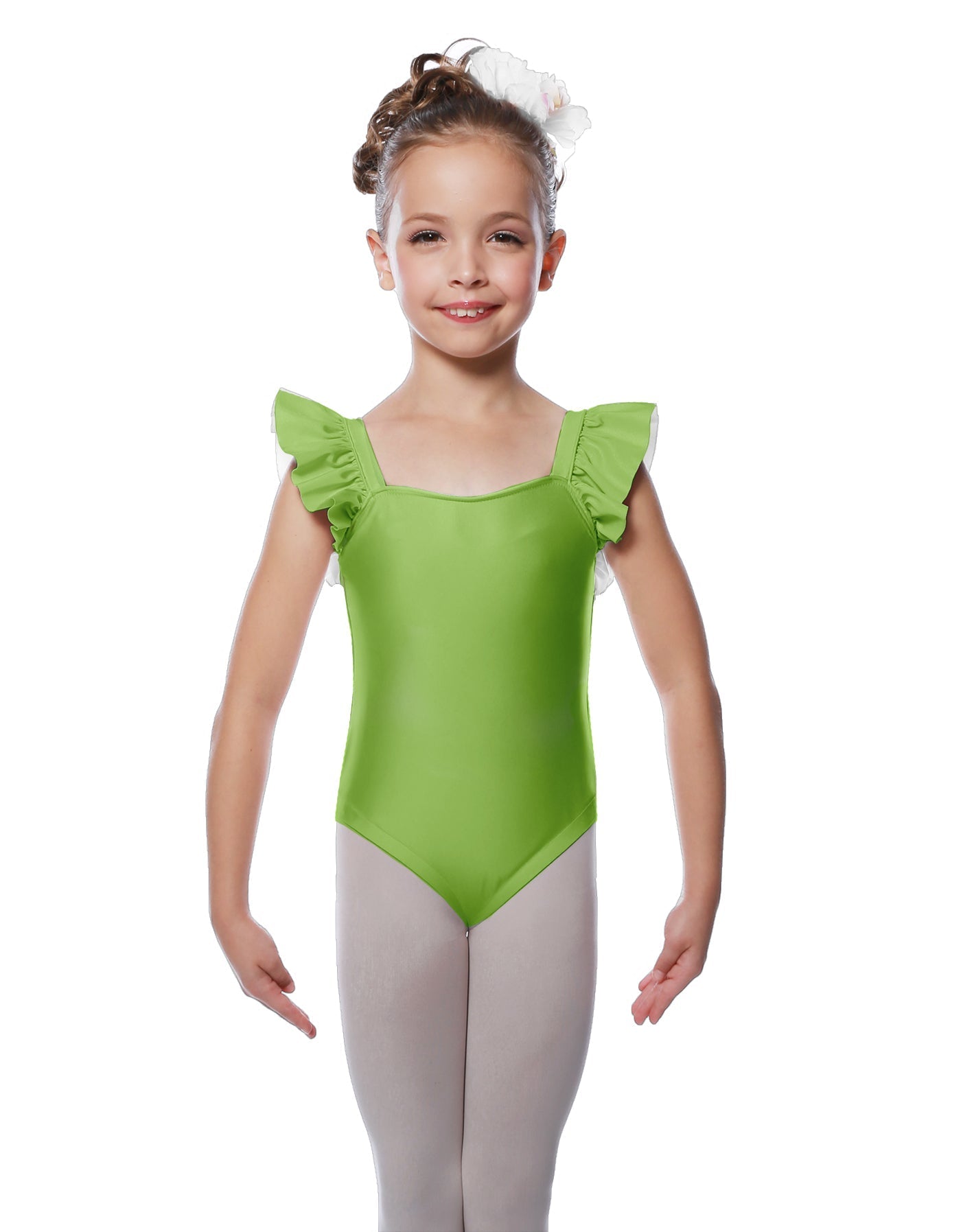 Solid Lycra Flutter Strap Leotard