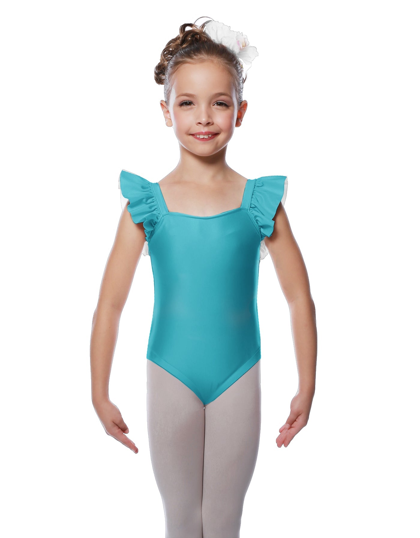 Solid Lycra Flutter Strap Leotard