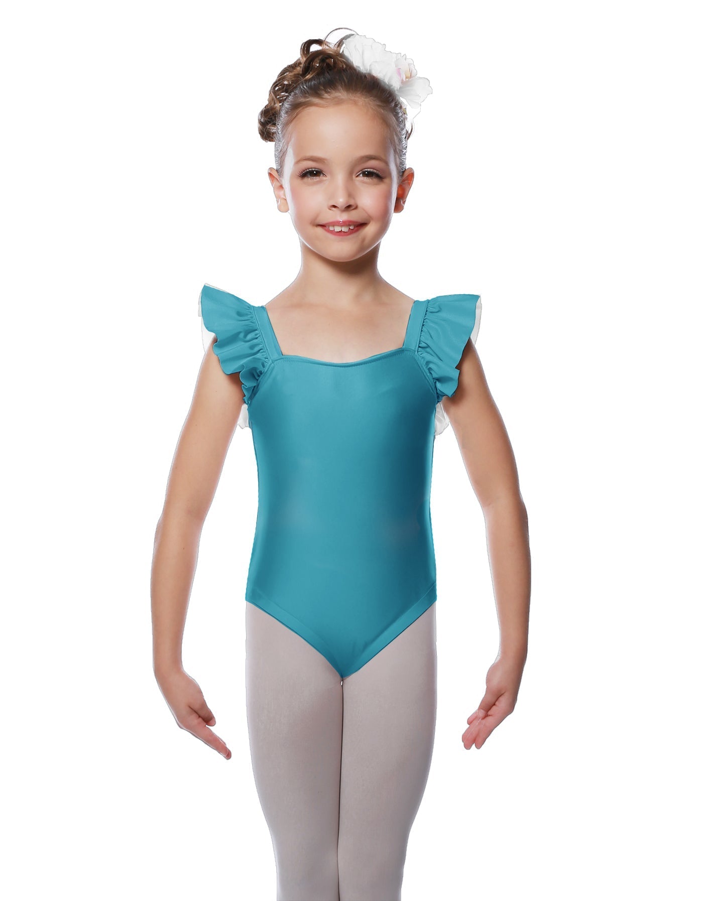 Solid Lycra Flutter Strap Leotard