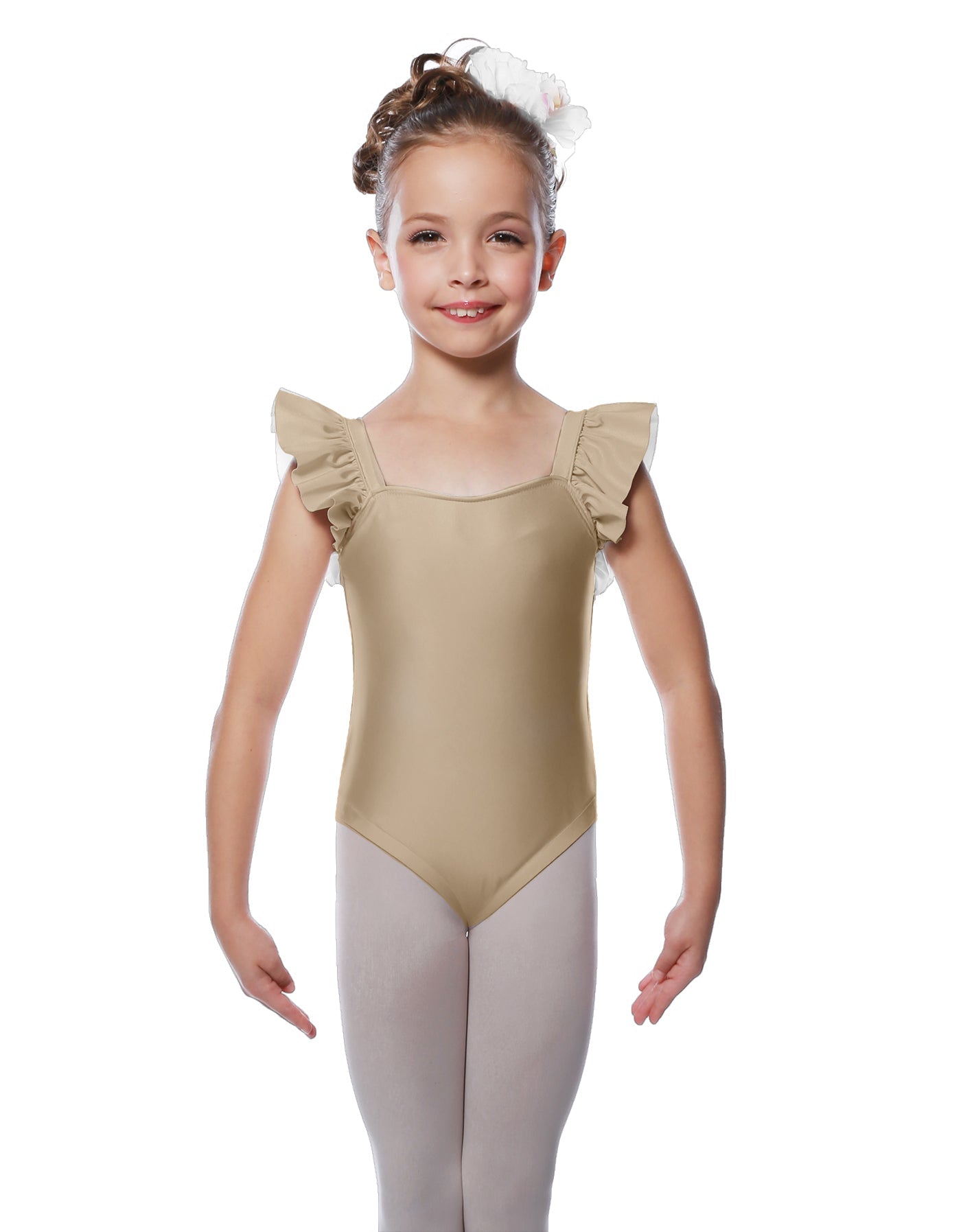 Solid Lycra Flutter Strap Leotard