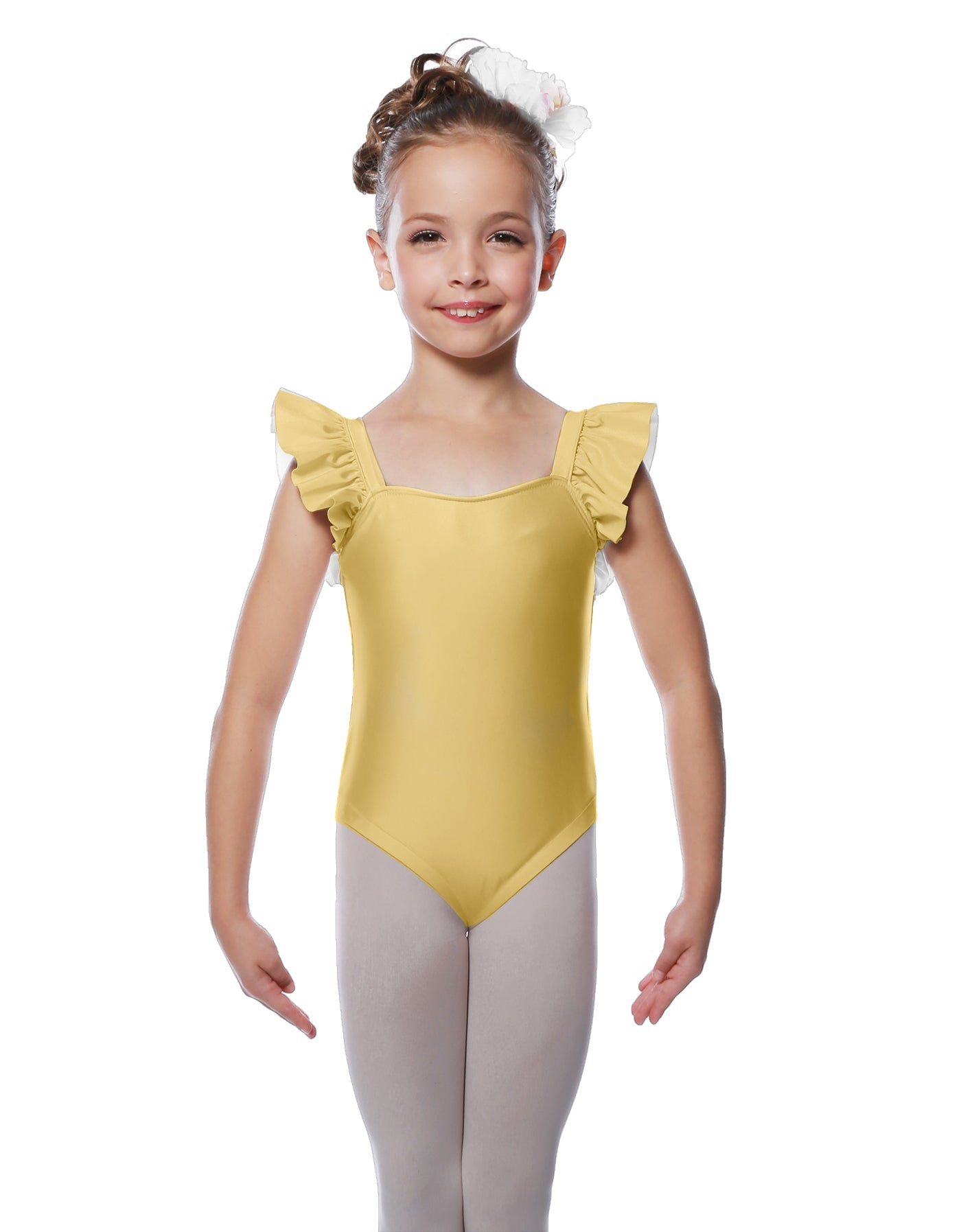 Solid Lycra Flutter Strap Leotard