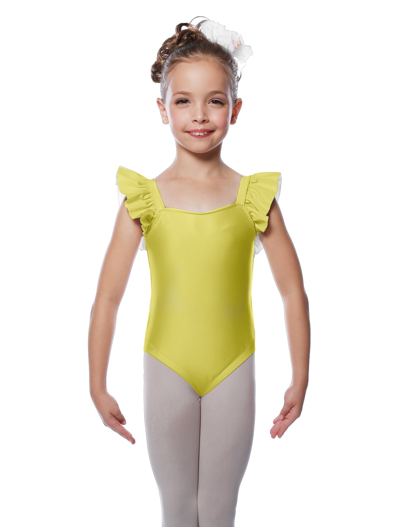 Solid Lycra Flutter Strap Leotard