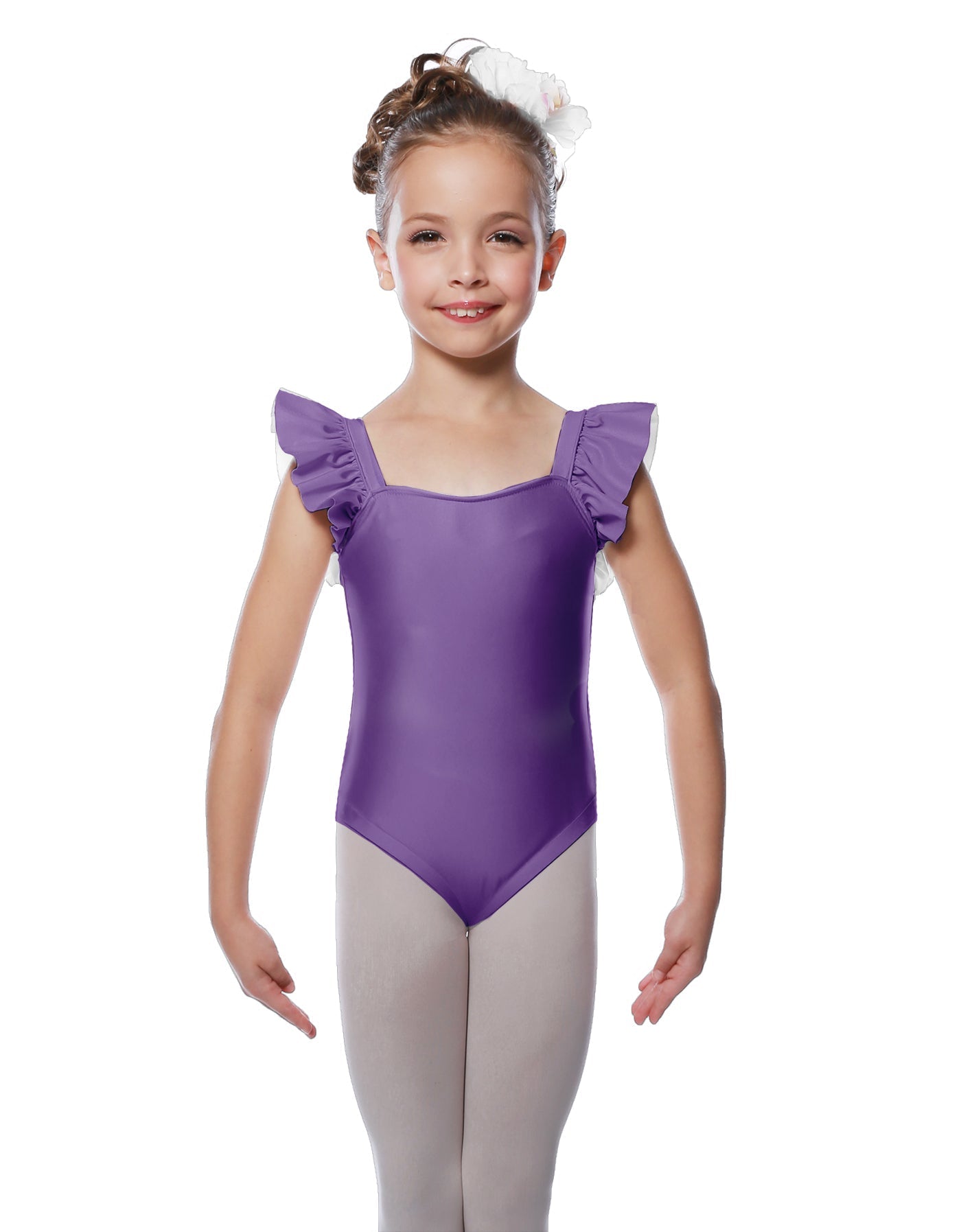 Solid Lycra Flutter Strap Leotard