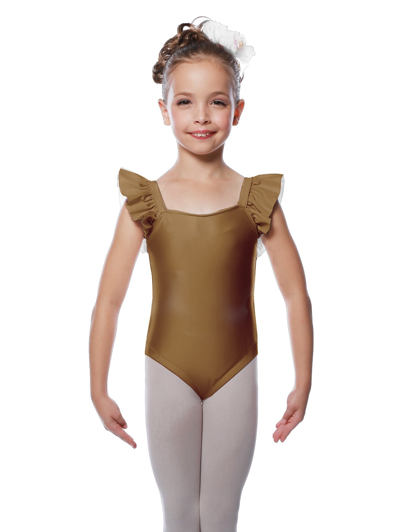 Solid Lycra Flutter Strap Leotard