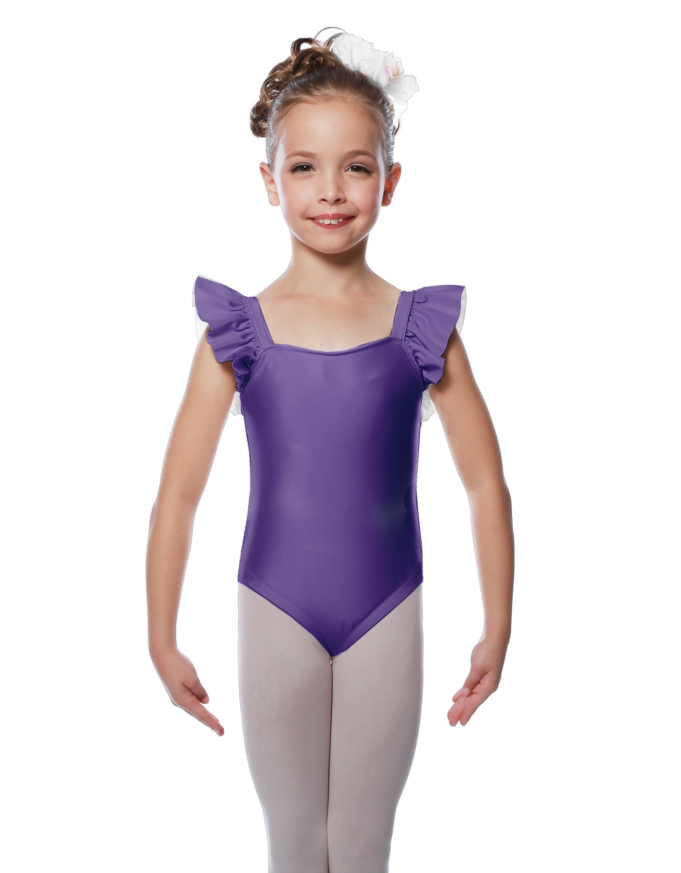 Solid Lycra Flutter Strap Leotard
