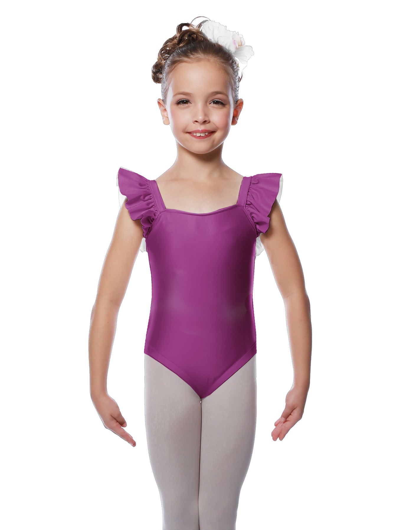 Solid Lycra Flutter Strap Leotard