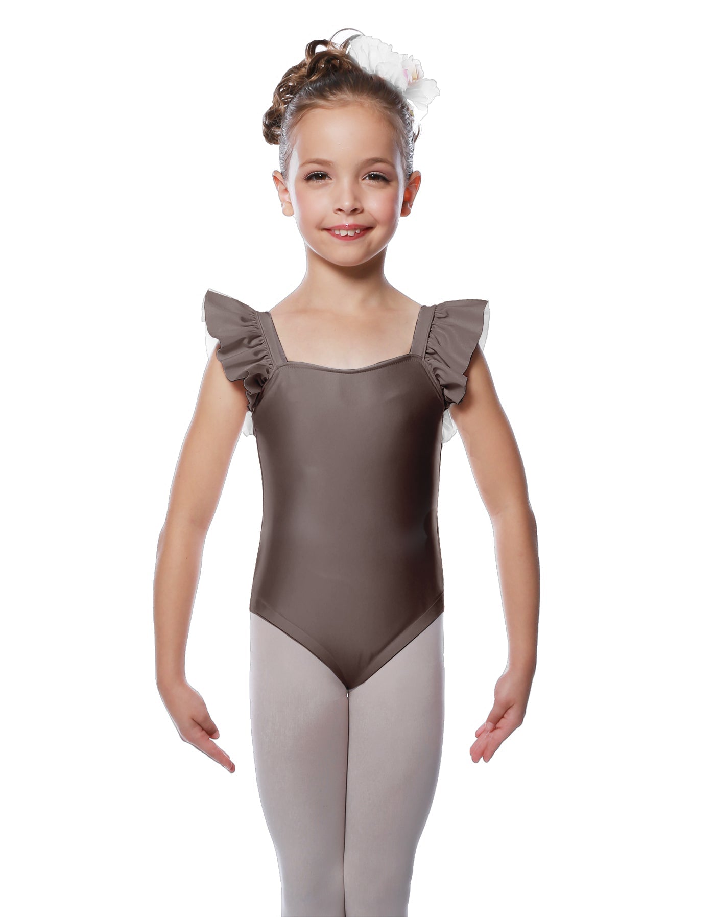 Solid Lycra Flutter Strap Leotard