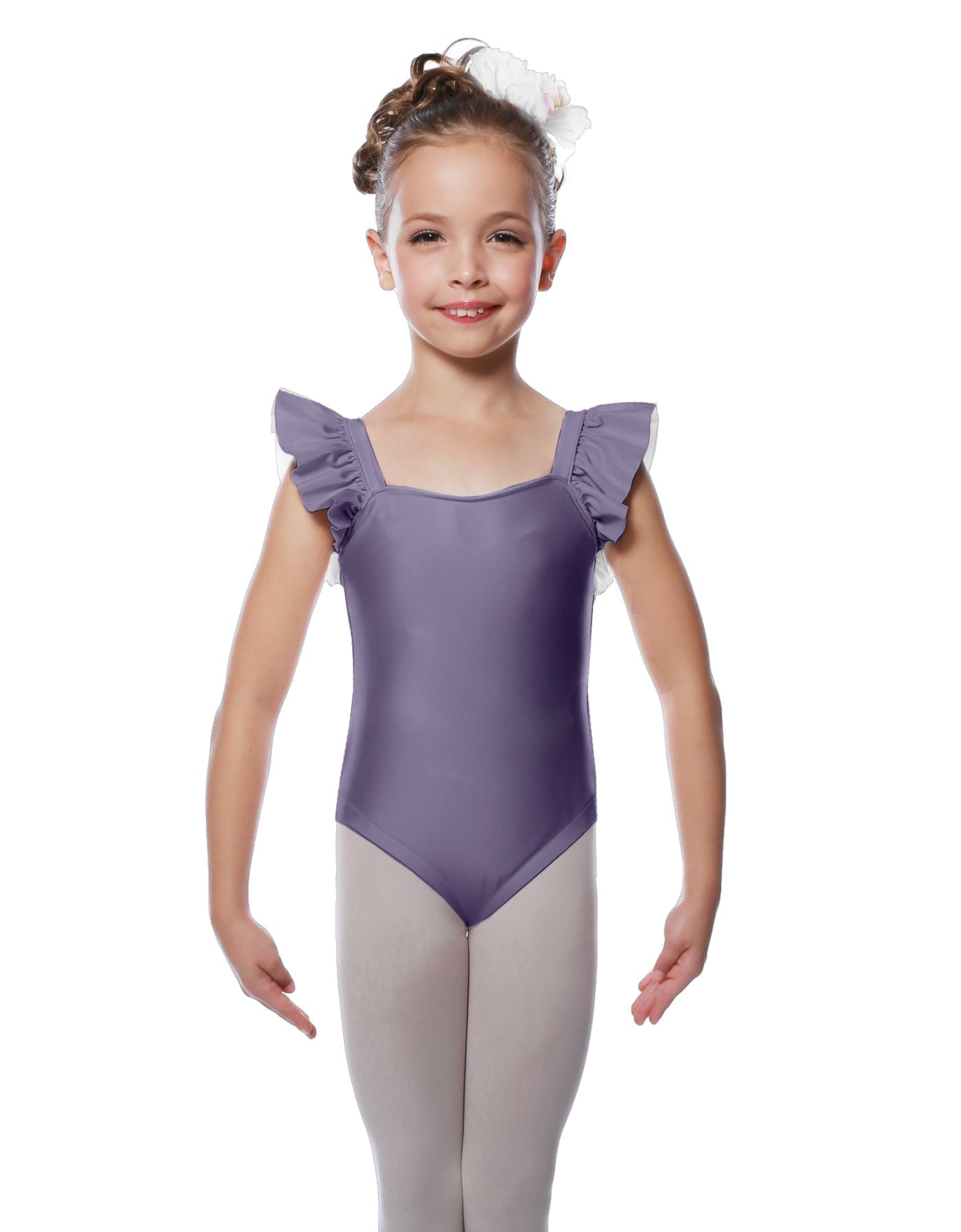 Solid Lycra Flutter Strap Leotard