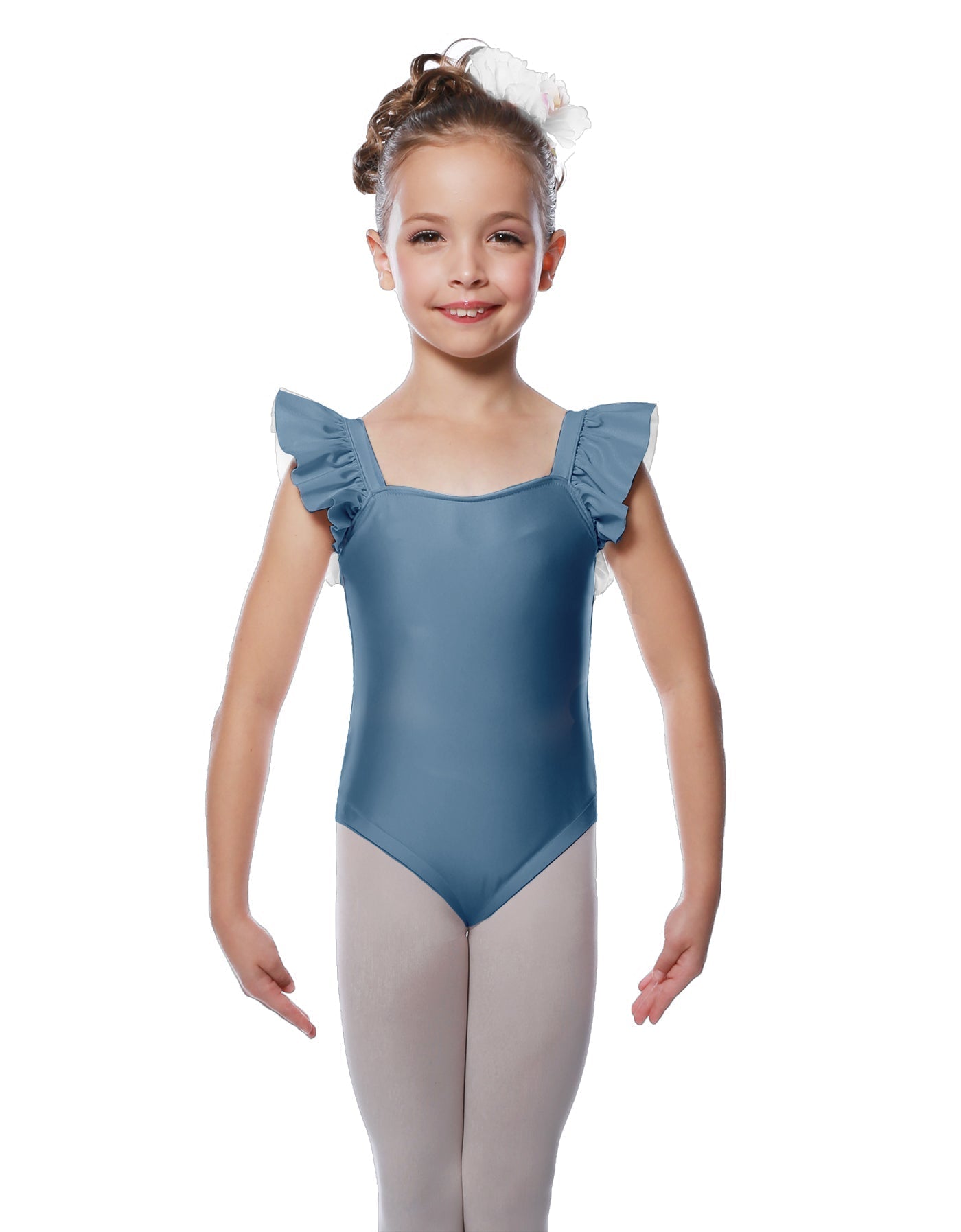 Solid Lycra Flutter Strap Leotard