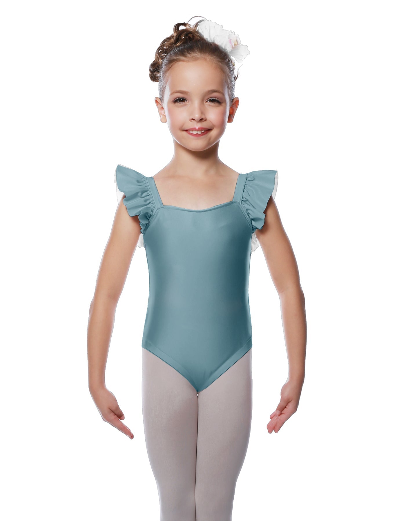 Solid Lycra Flutter Strap Leotard