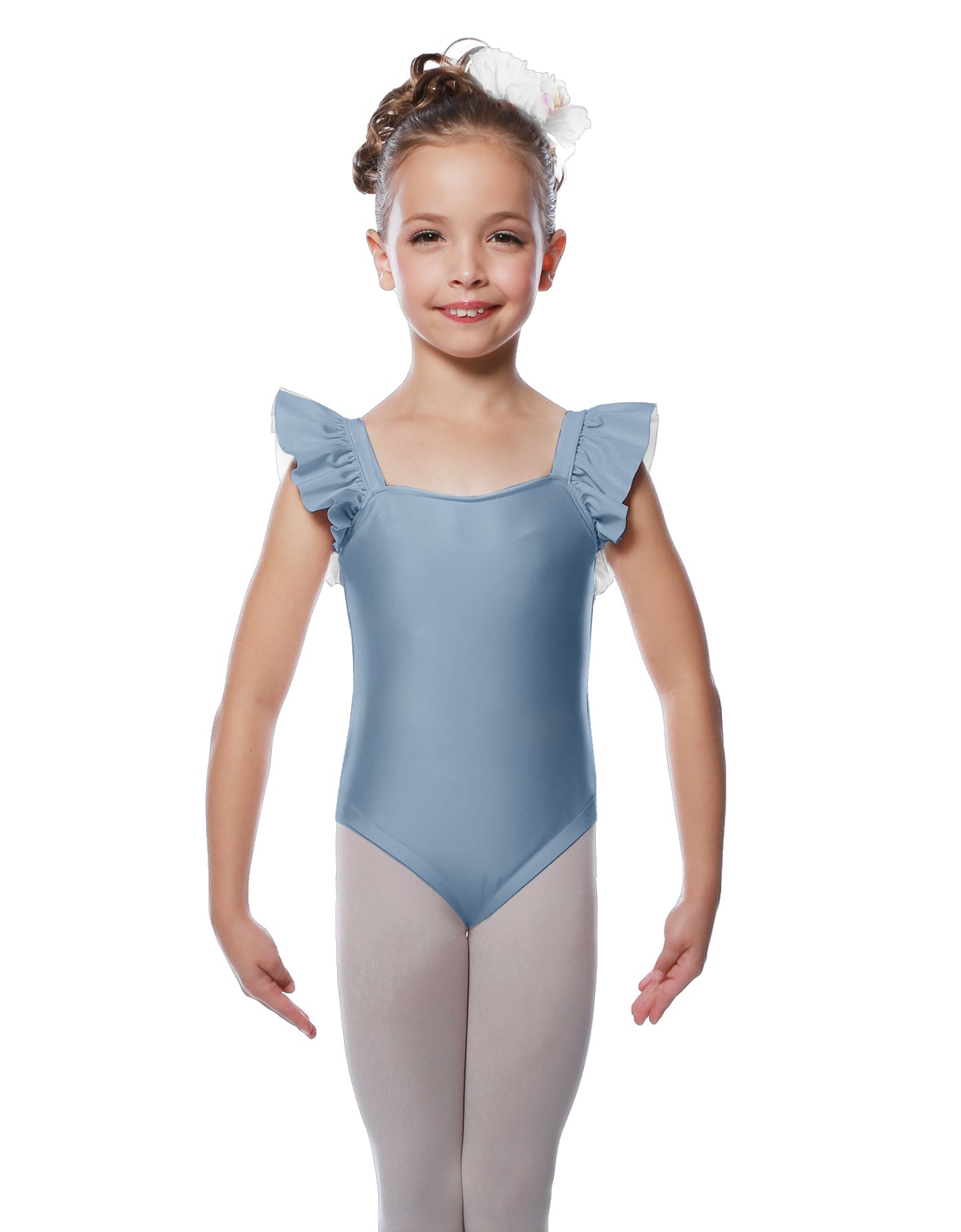 Solid Lycra Flutter Strap Leotard