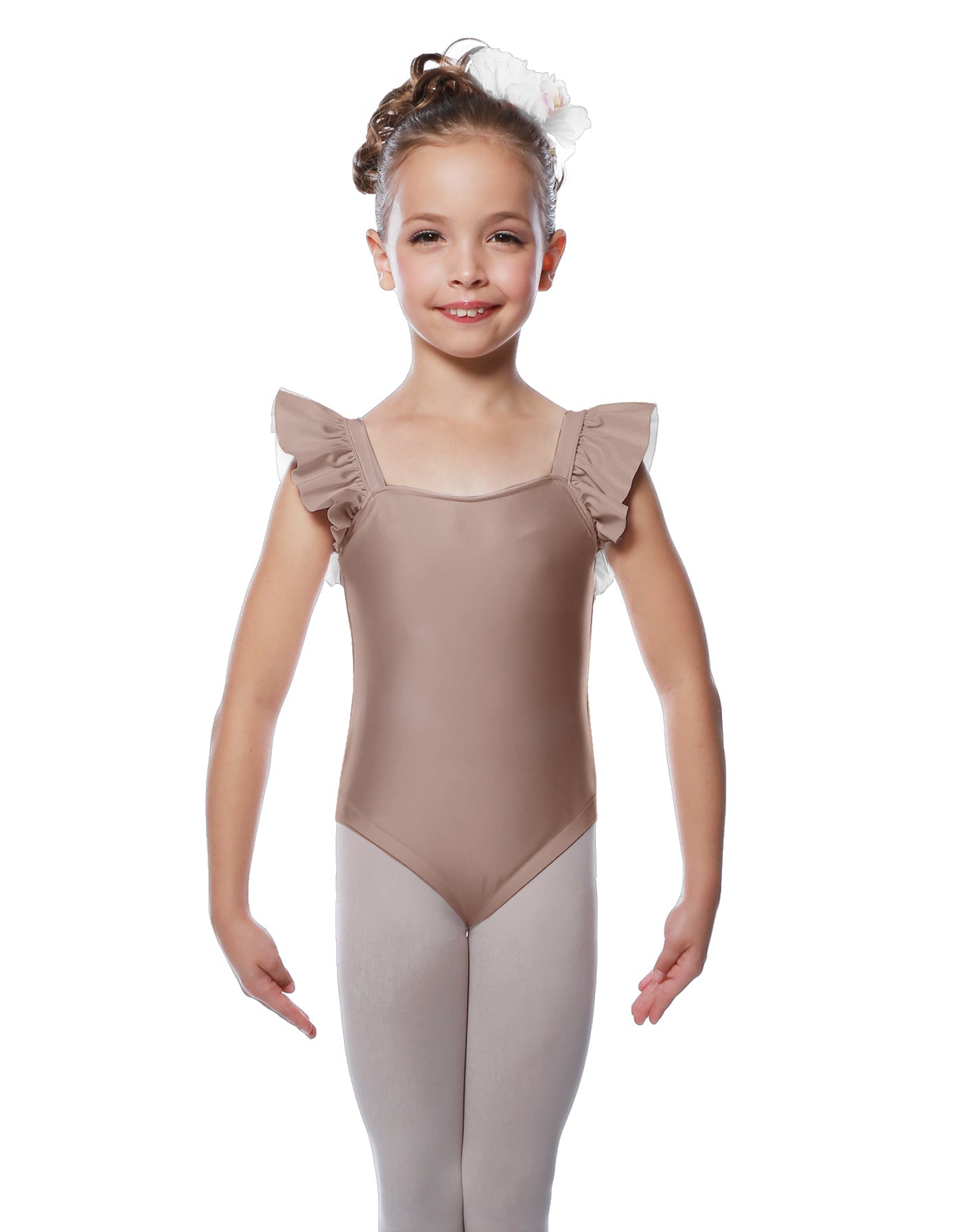 Solid Lycra Flutter Strap Leotard