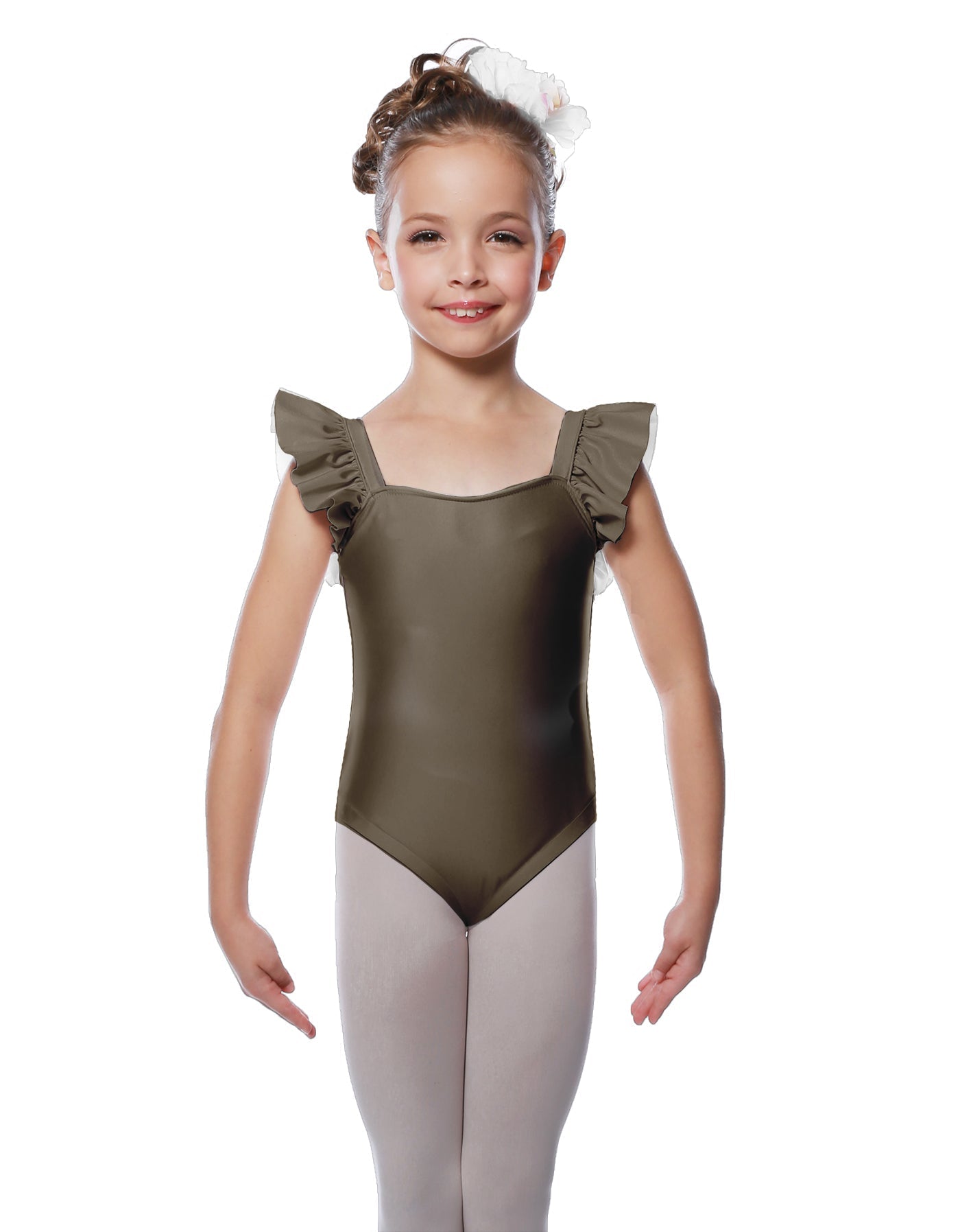 Solid Lycra Flutter Strap Leotard