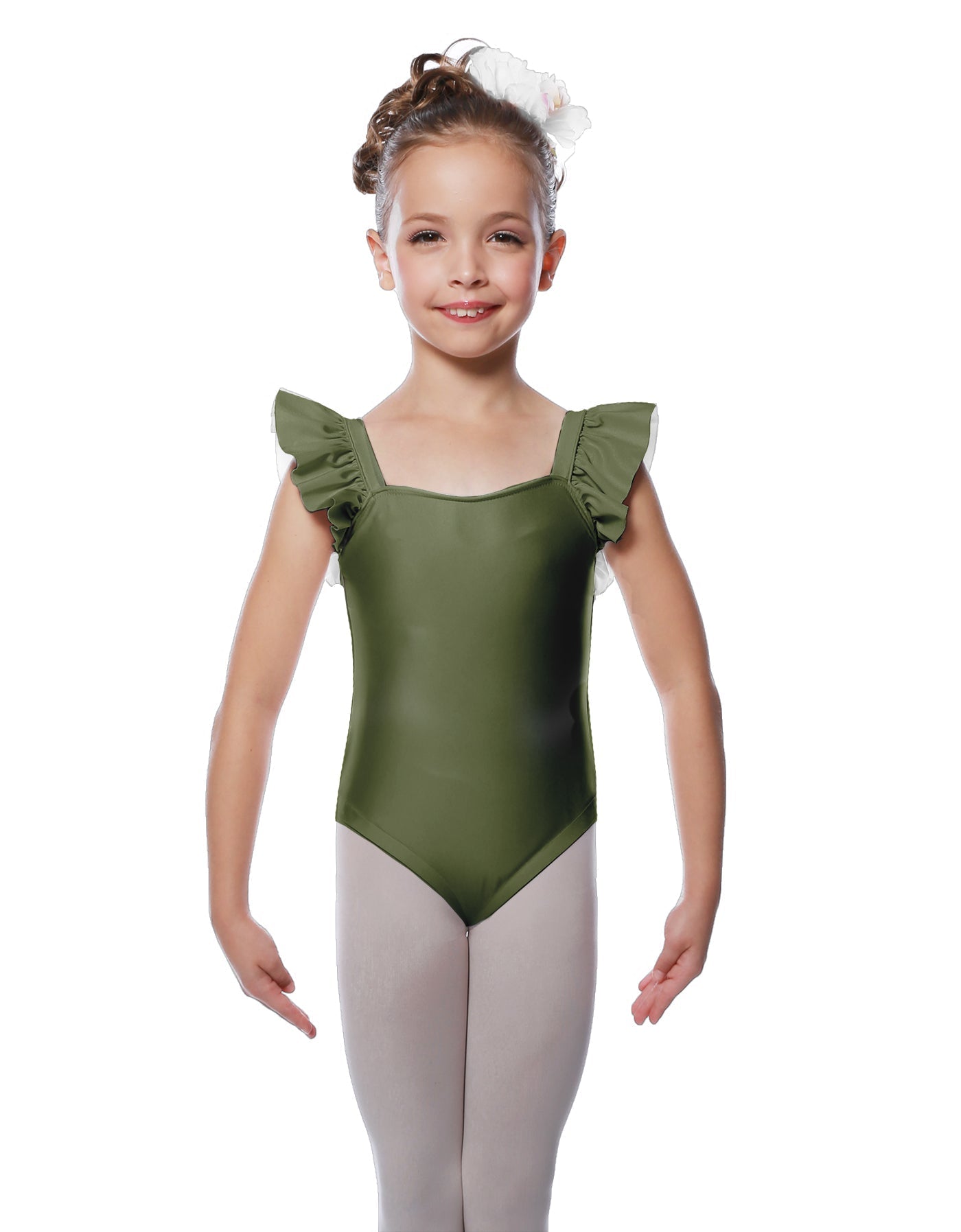 Solid Lycra Flutter Strap Leotard