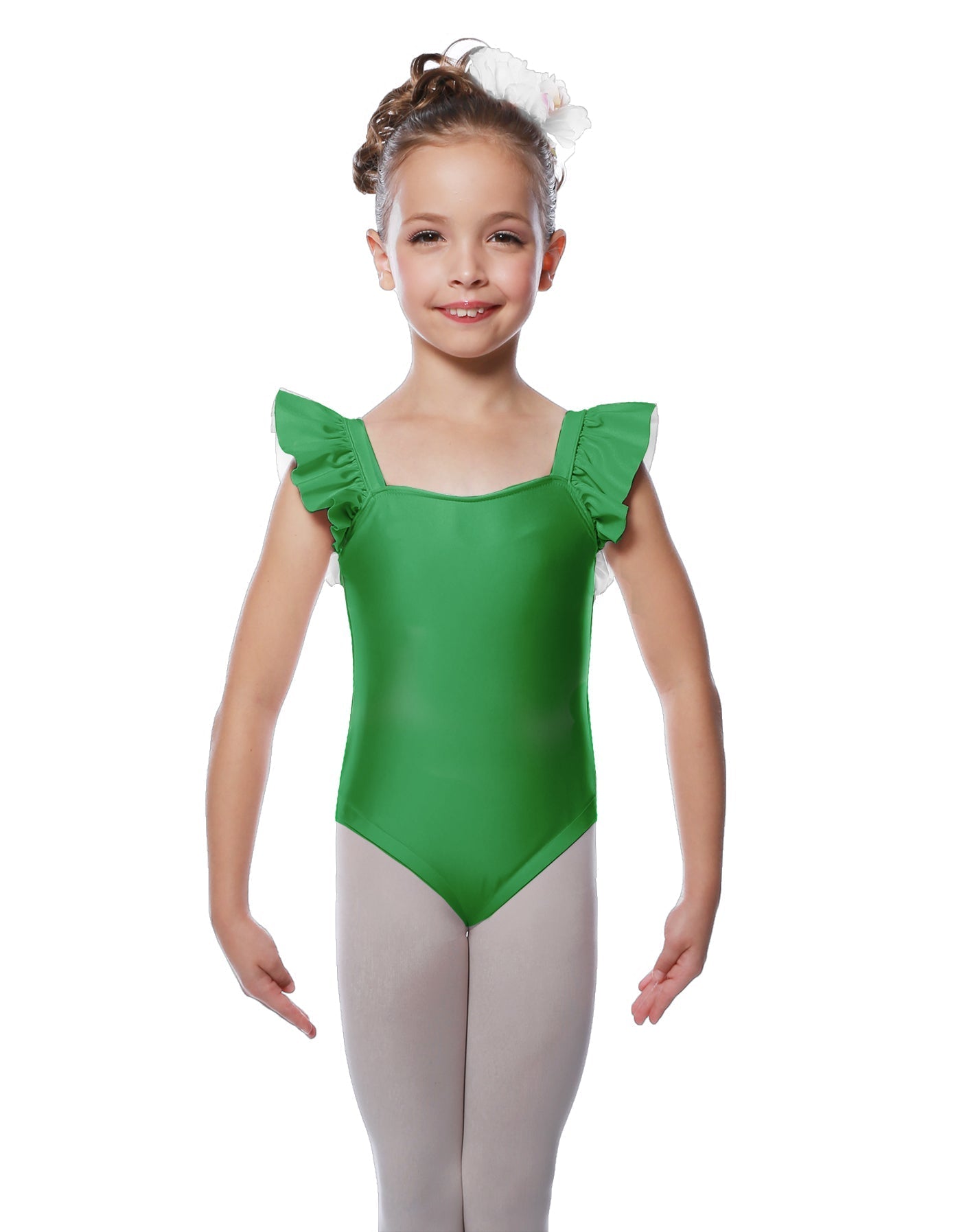 Solid Lycra Flutter Strap Leotard