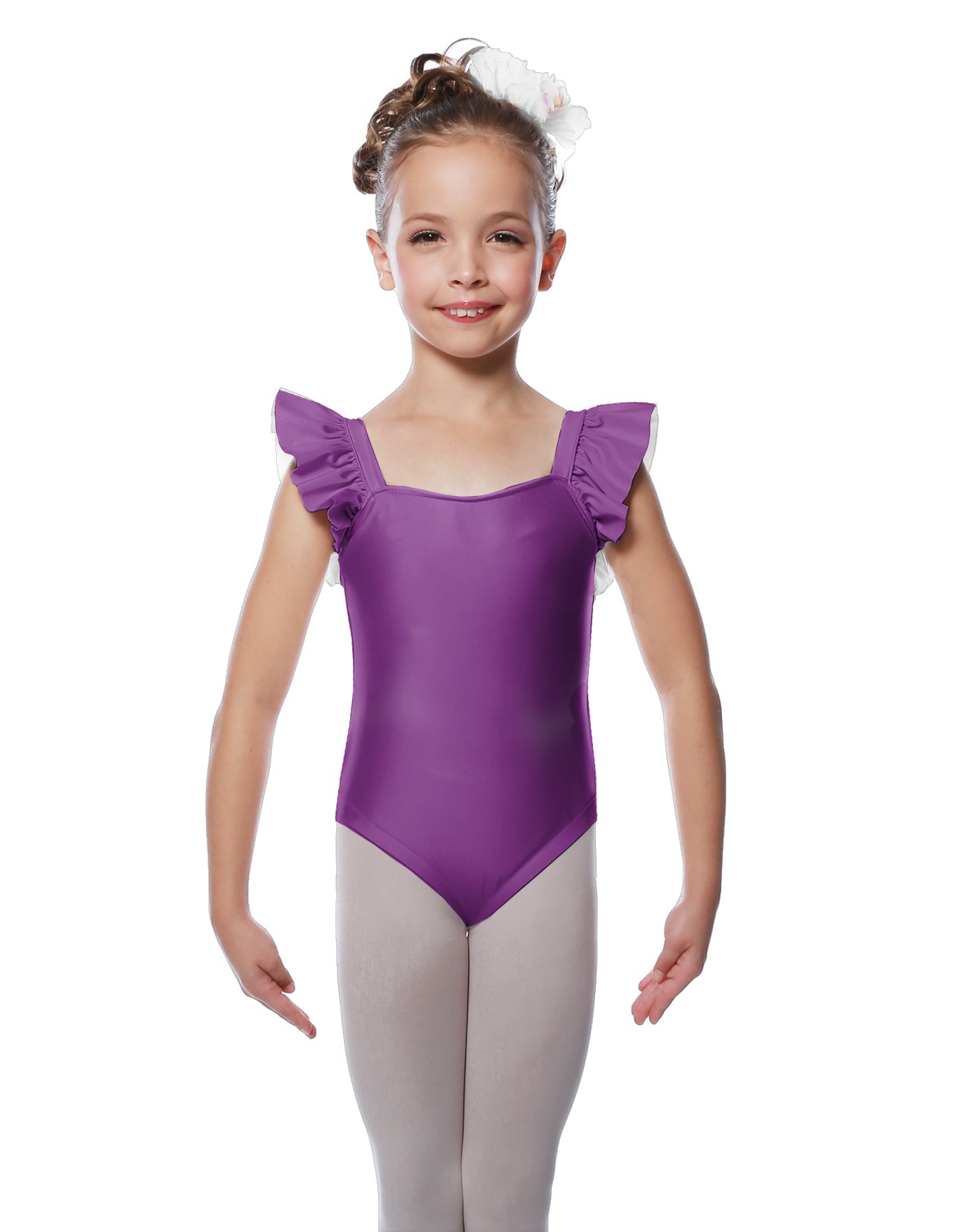 Solid Lycra Flutter Strap Leotard