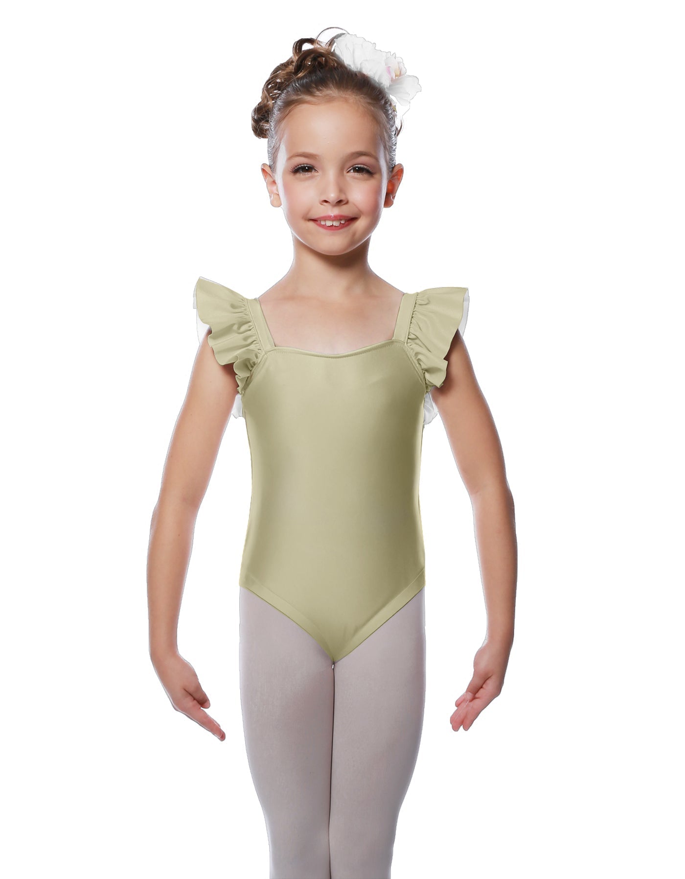 Solid Lycra Flutter Strap Leotard