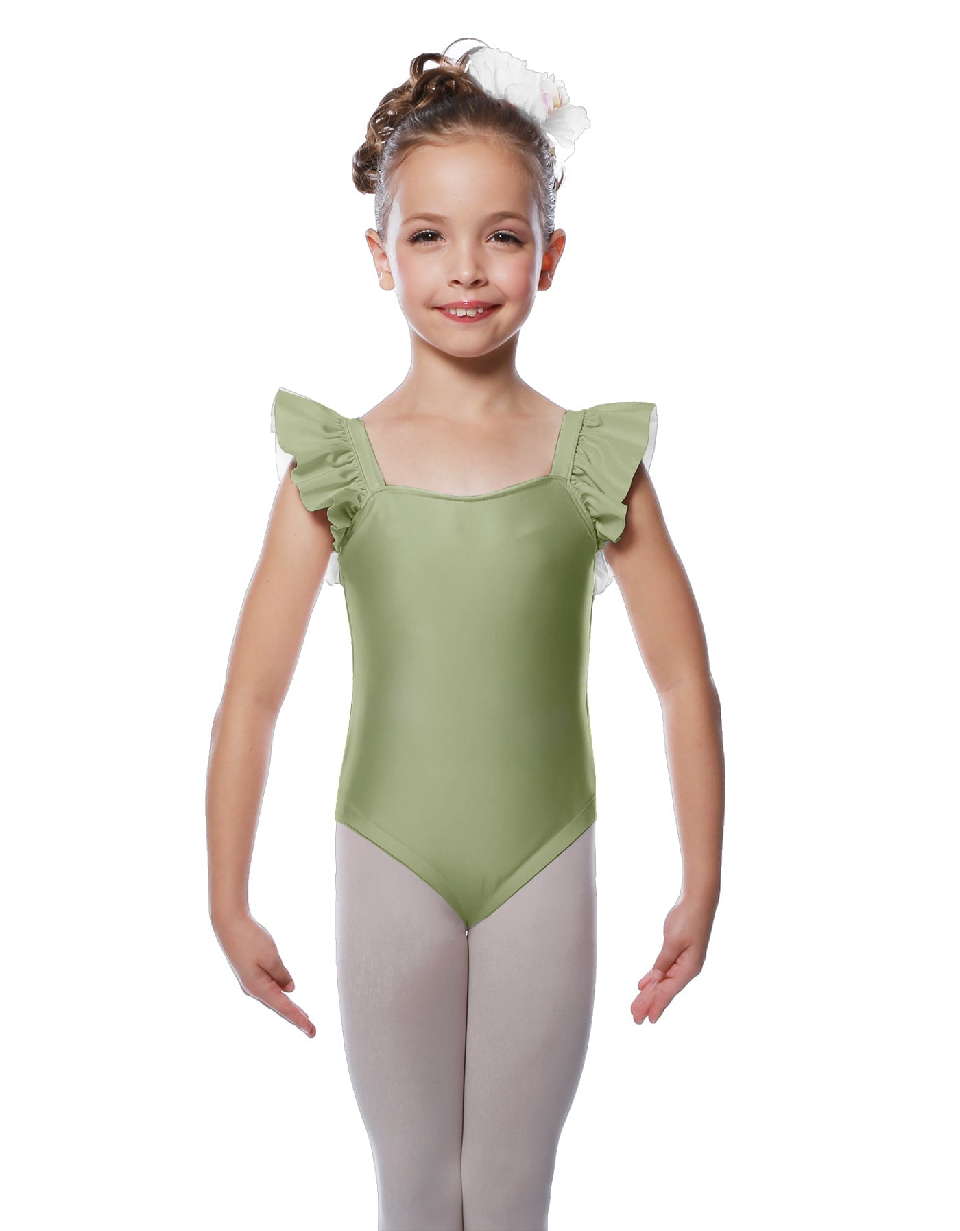 Solid Lycra Flutter Strap Leotard