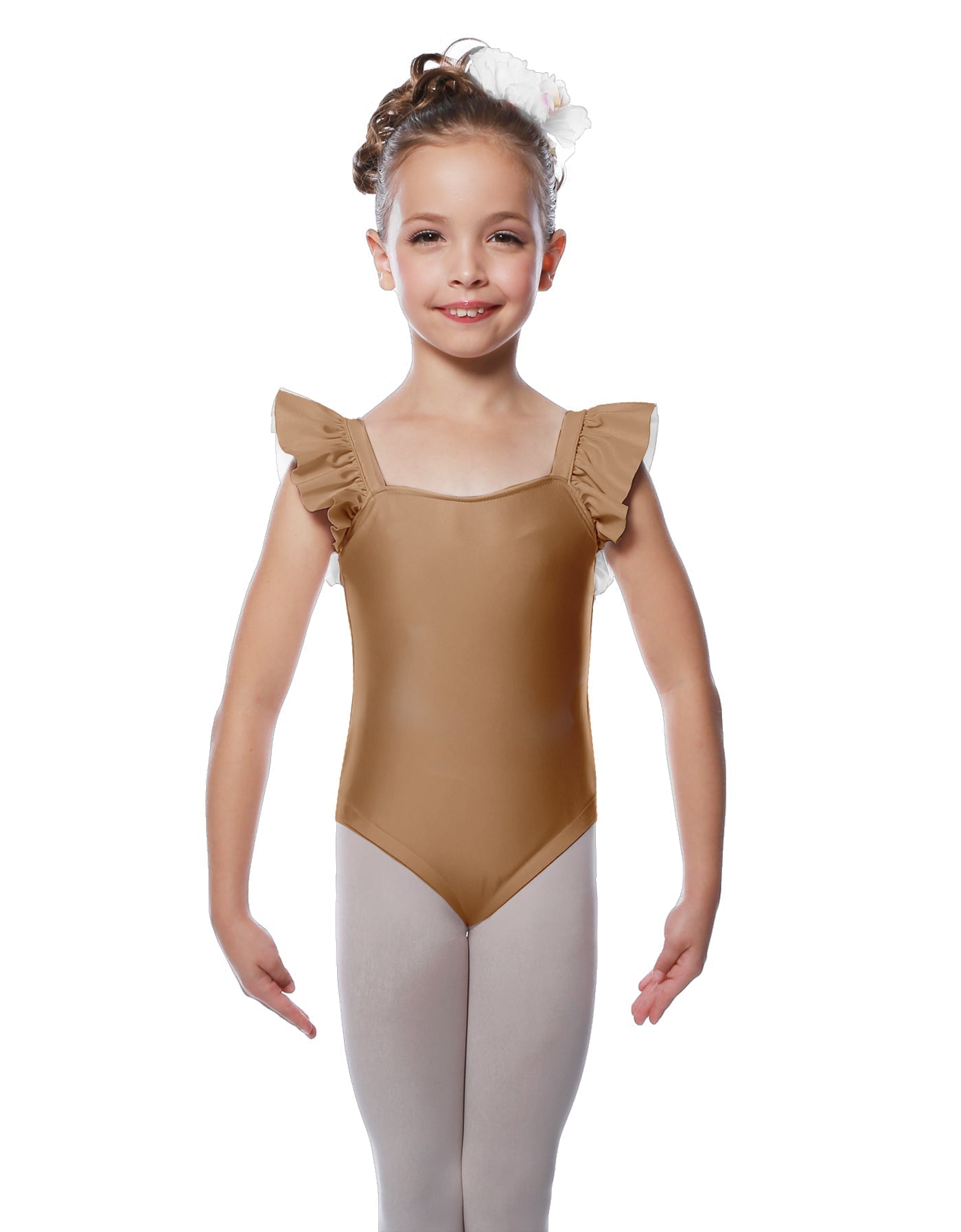 Solid Lycra Flutter Strap Leotard