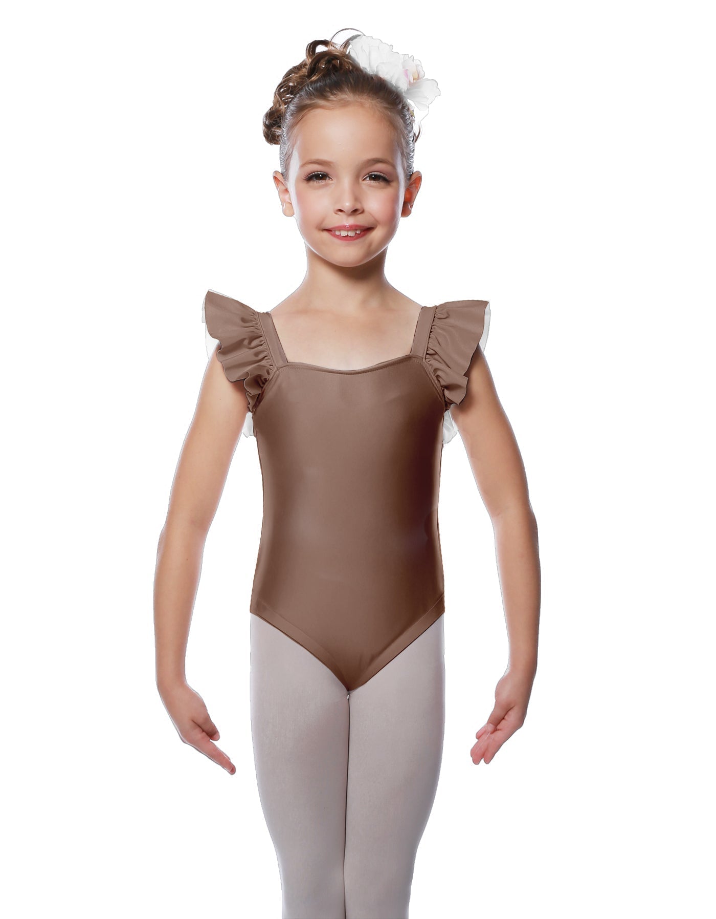 Solid Lycra Flutter Strap Leotard