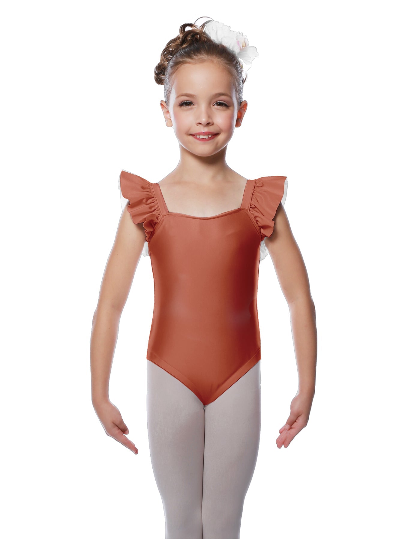 Solid Lycra Flutter Strap Leotard