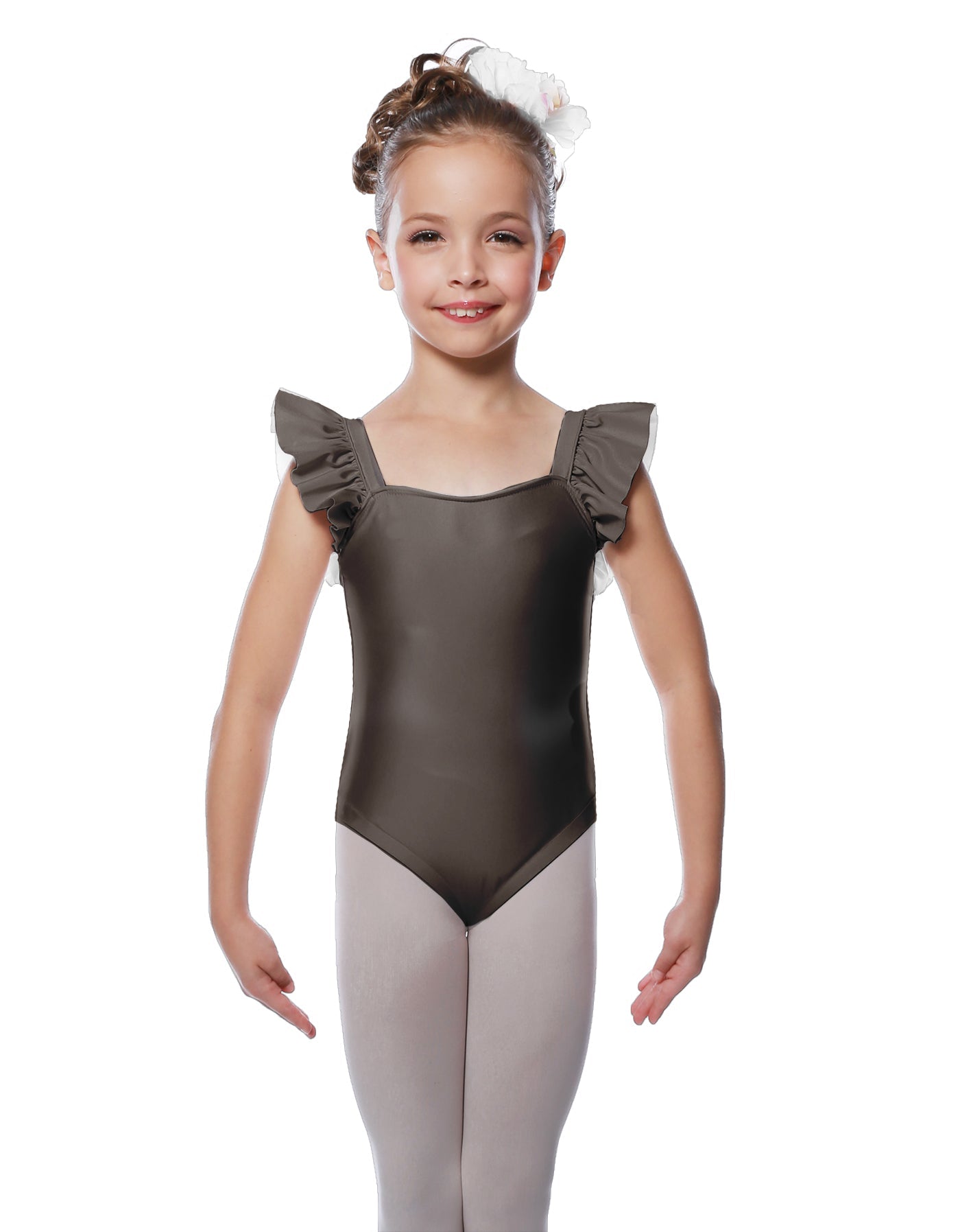 Solid Lycra Flutter Strap Leotard