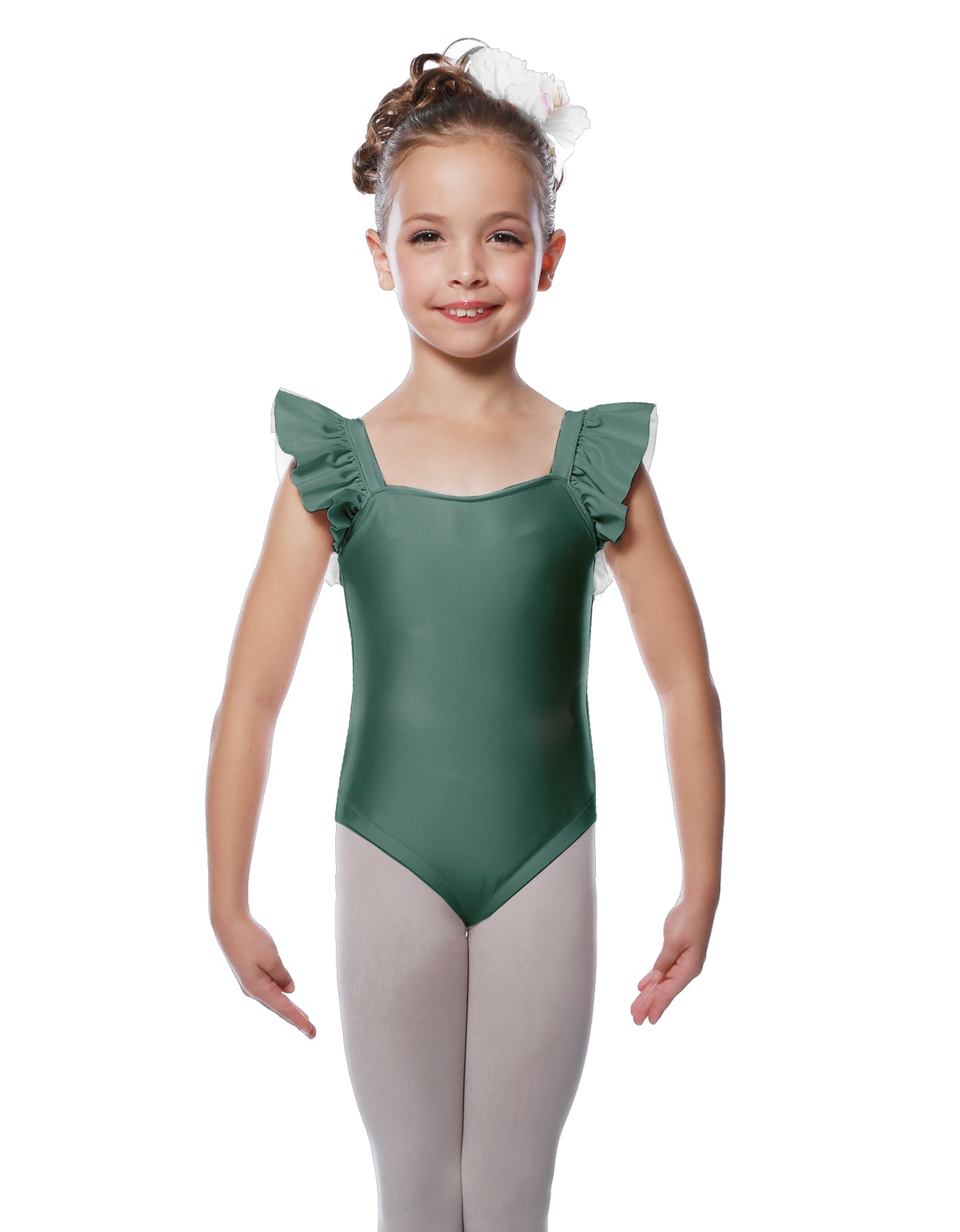 Solid Lycra Flutter Strap Leotard