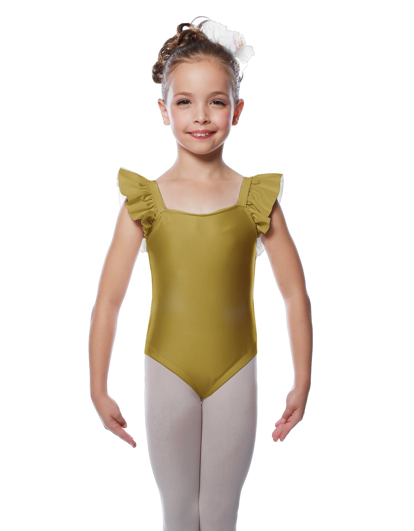 Solid Lycra Flutter Strap Leotard