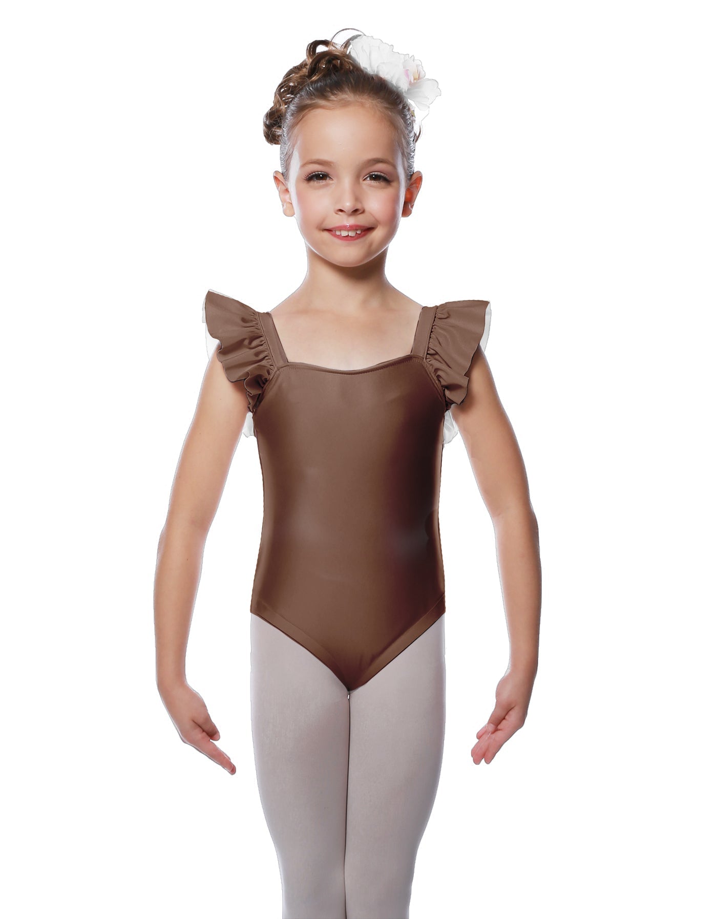 Solid Lycra Flutter Strap Leotard