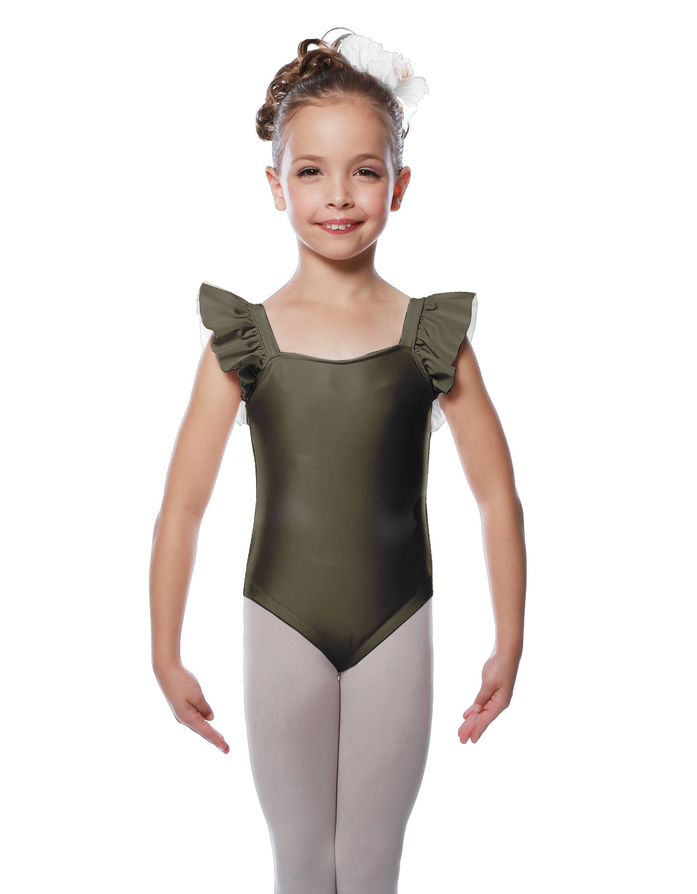 Solid Lycra Flutter Strap Leotard