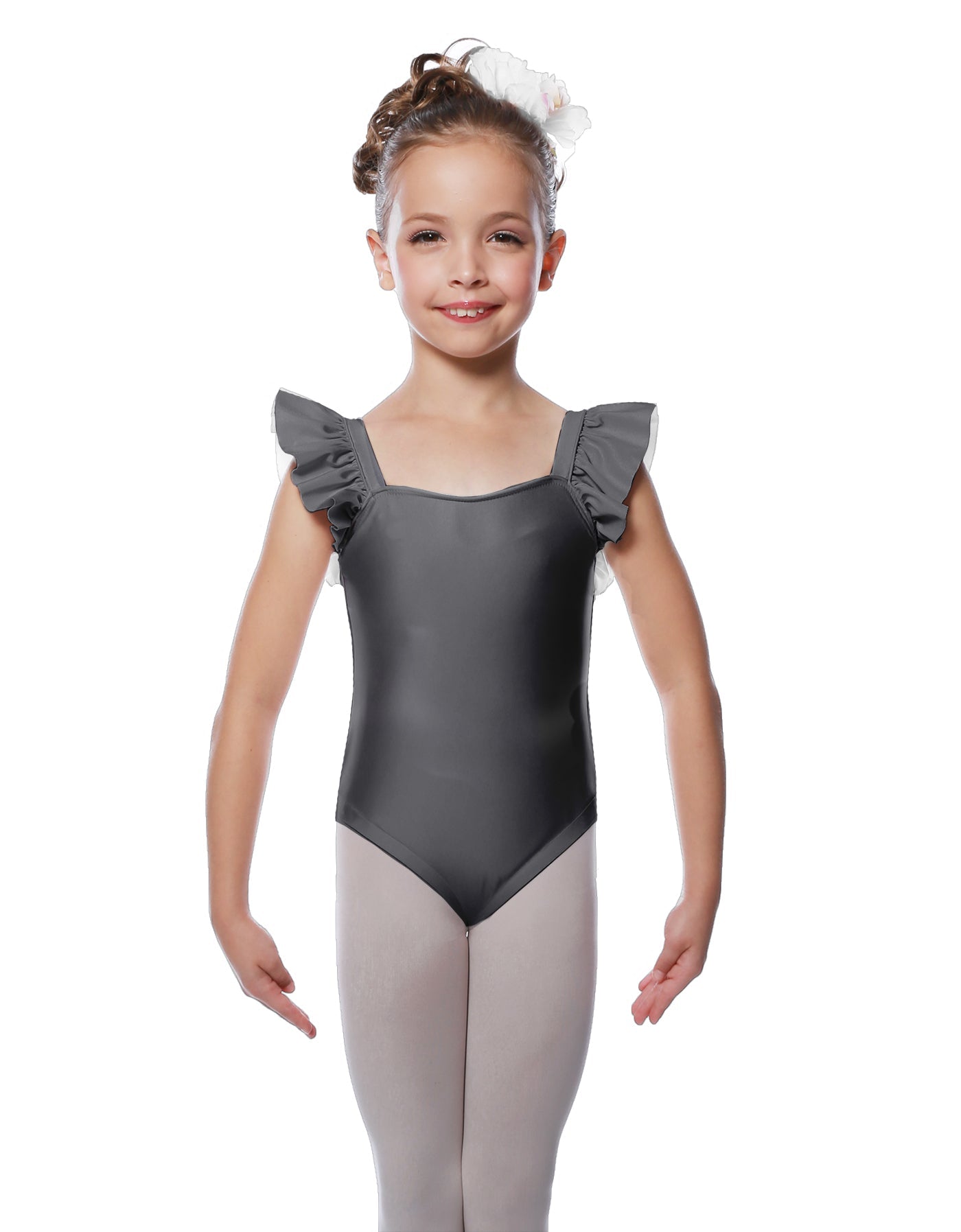 Solid Lycra Flutter Strap Leotard