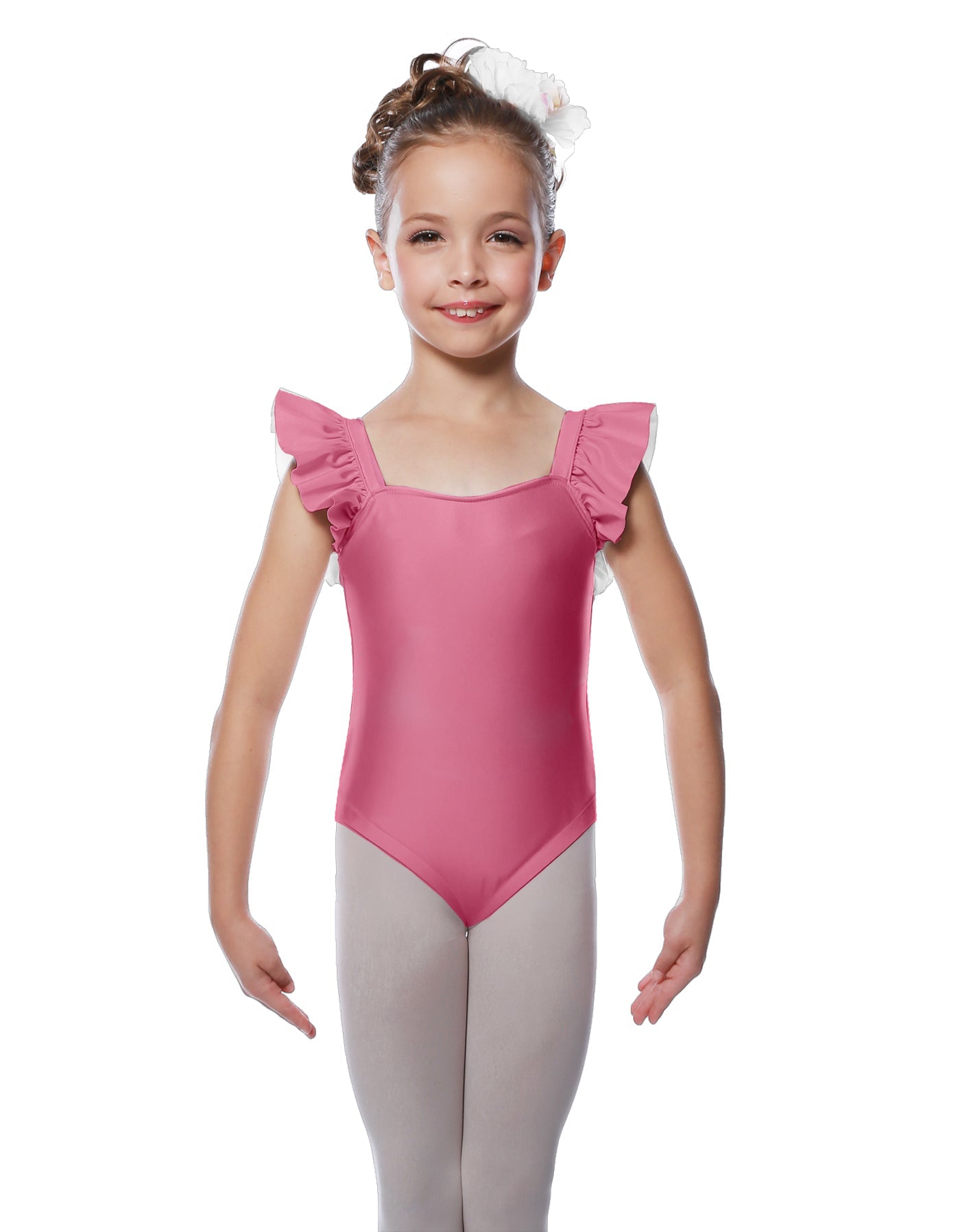 Solid Lycra Flutter Strap Leotard