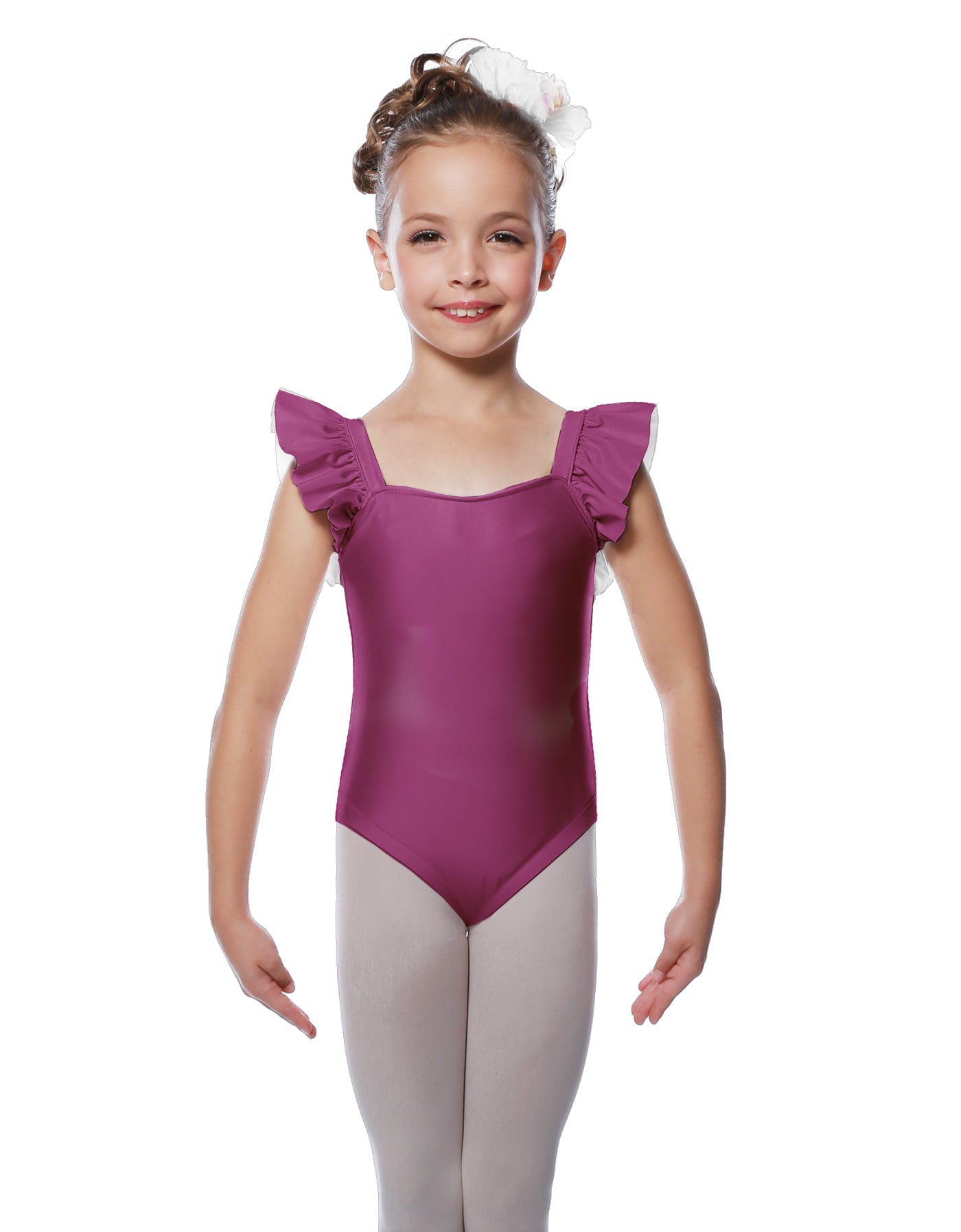 Solid Lycra Flutter Strap Leotard