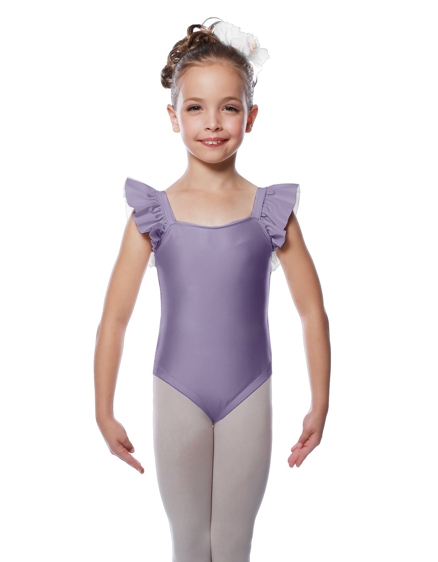 Solid Lycra Flutter Strap Leotard