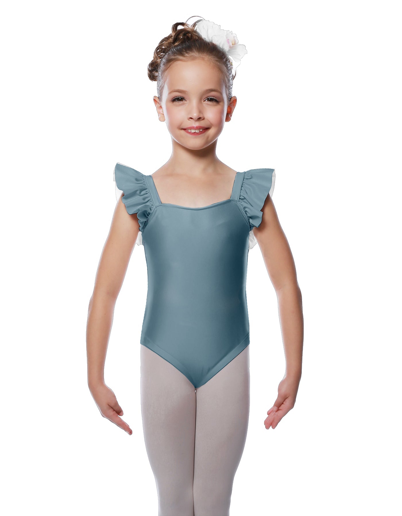 Solid Lycra Flutter Strap Leotard