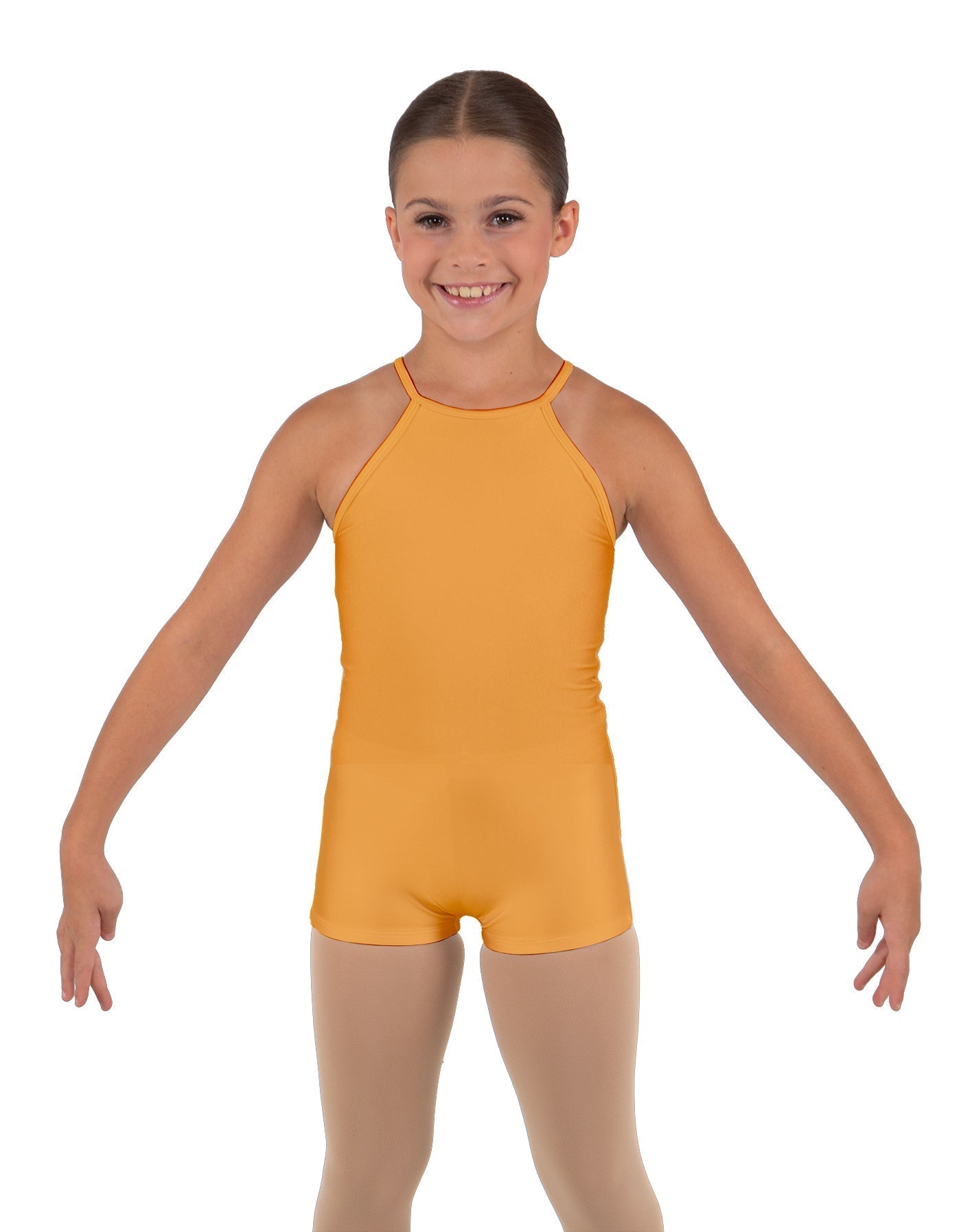 Solid Lycra Halter Binding Biketard