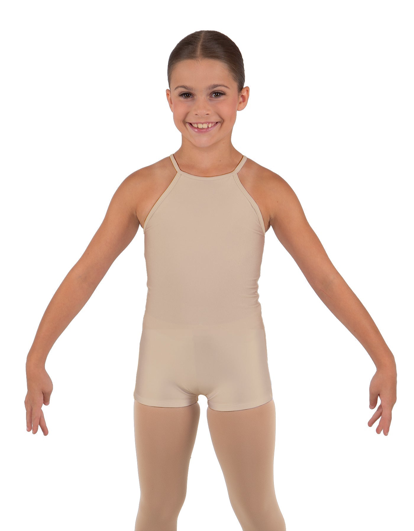 Solid Lycra Halter Binding Biketard