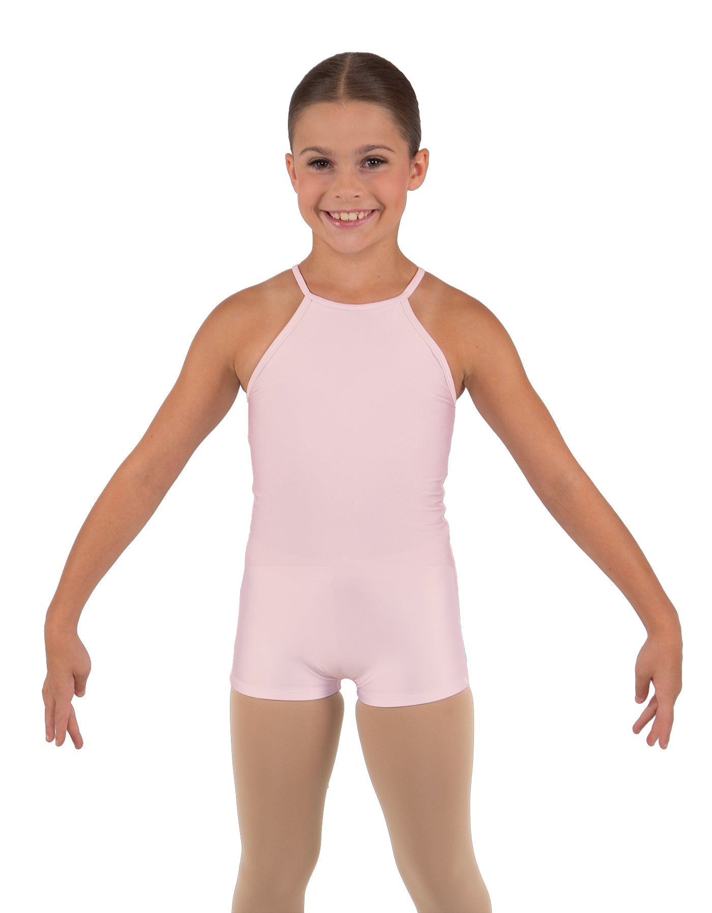 Solid Lycra Halter Binding Biketard