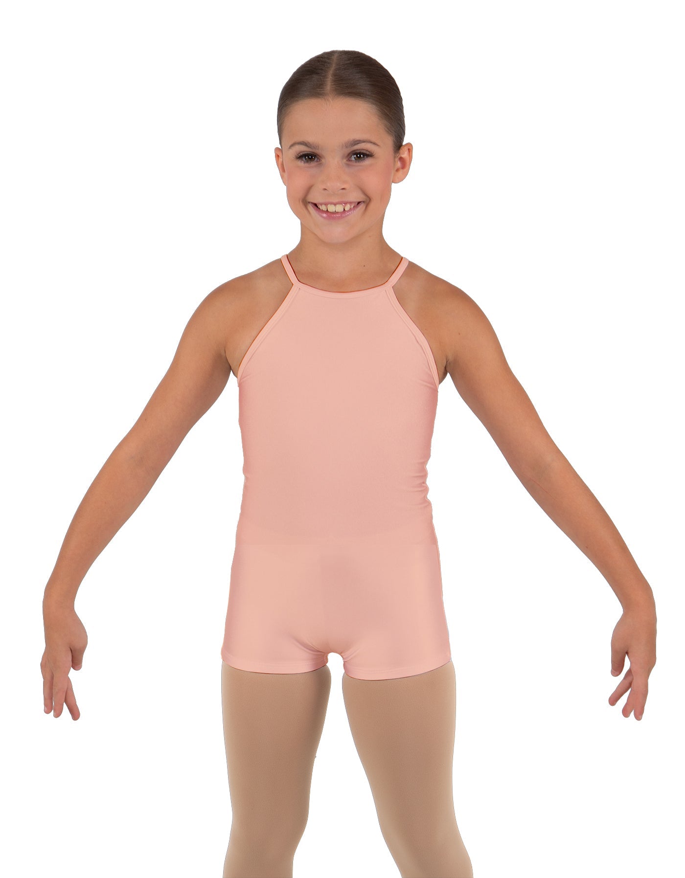 Solid Lycra Halter Binding Biketard