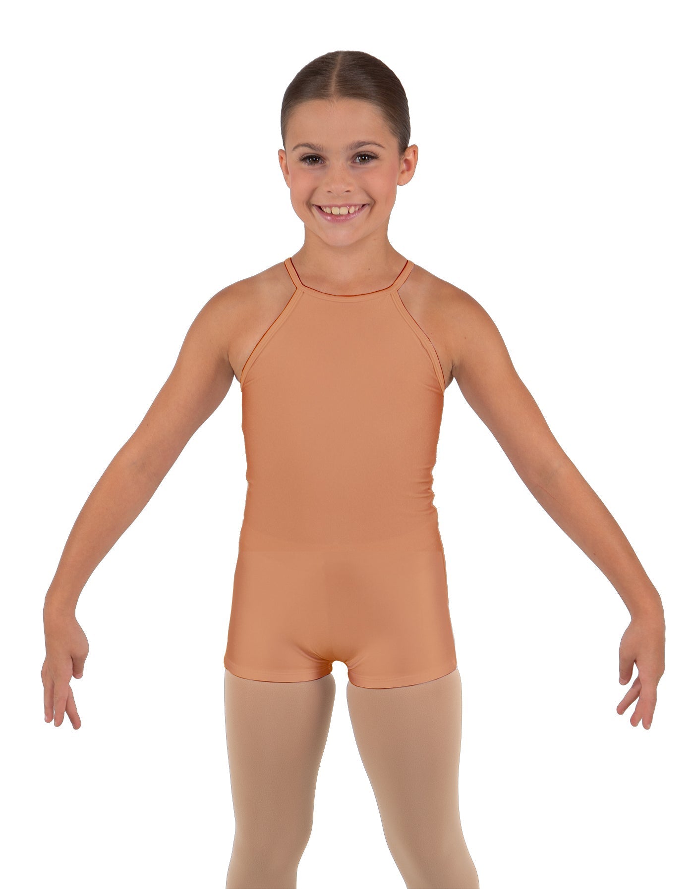Solid Lycra Halter Binding Biketard