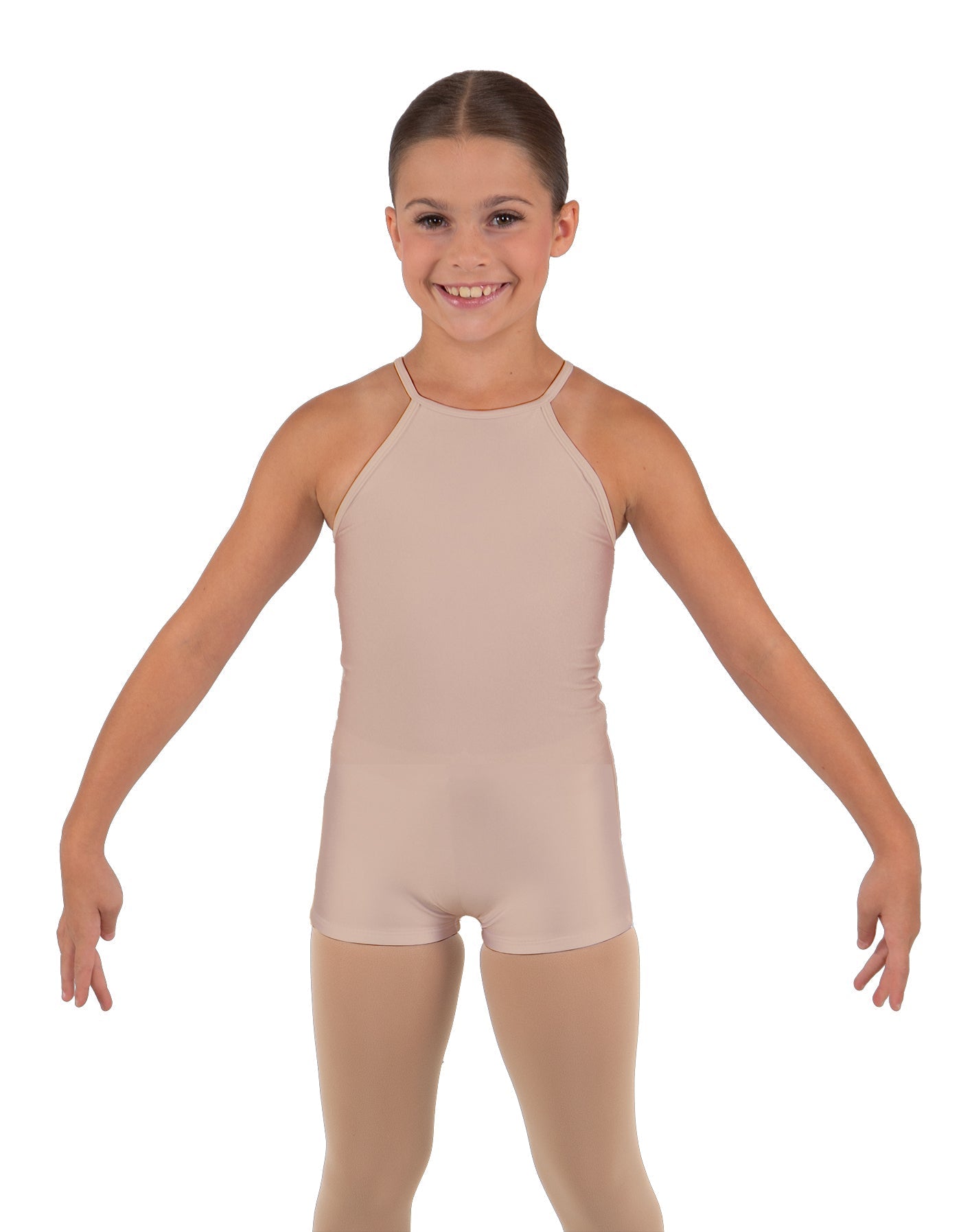 Solid Lycra Halter Binding Biketard
