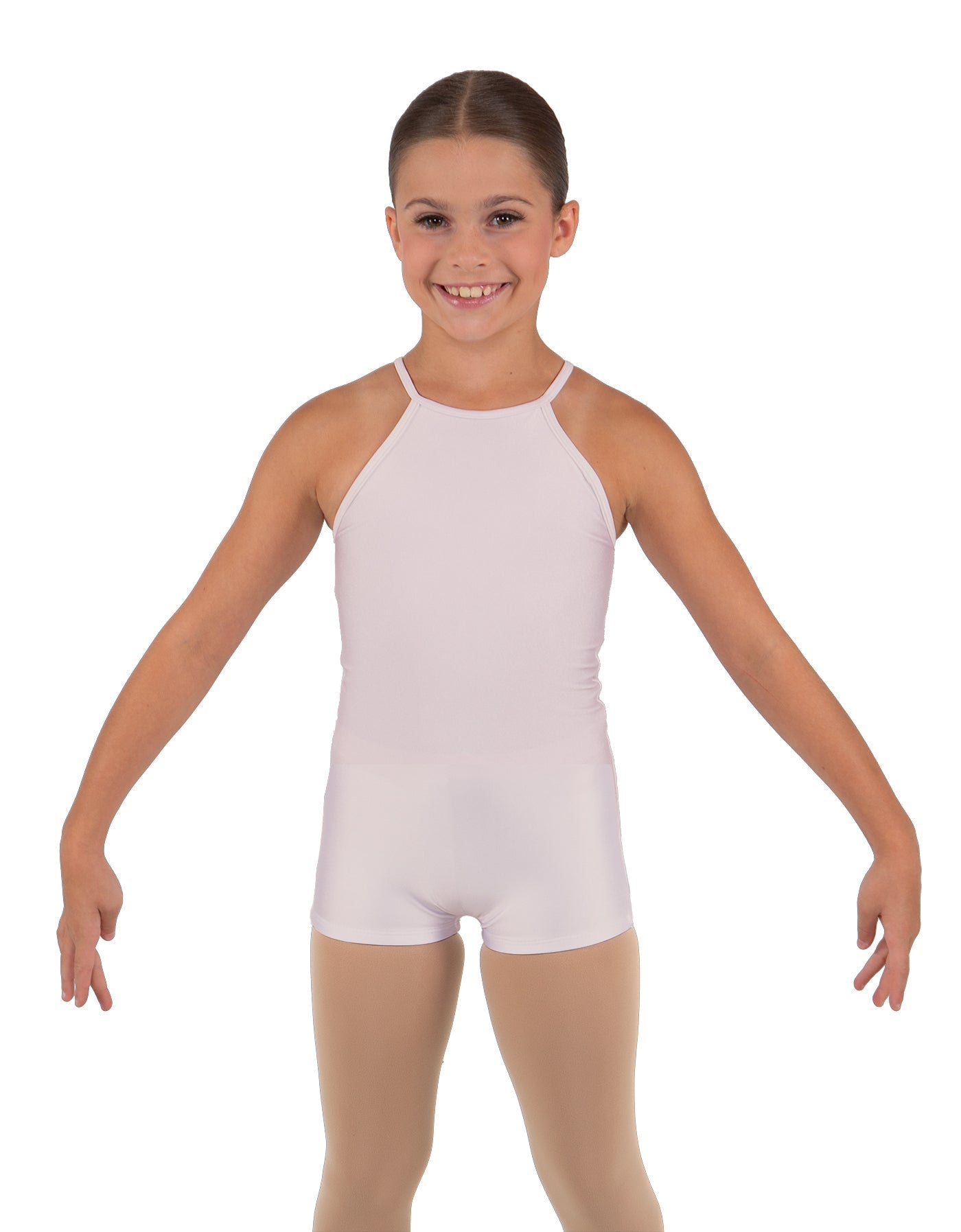 Solid Lycra Halter Binding Biketard