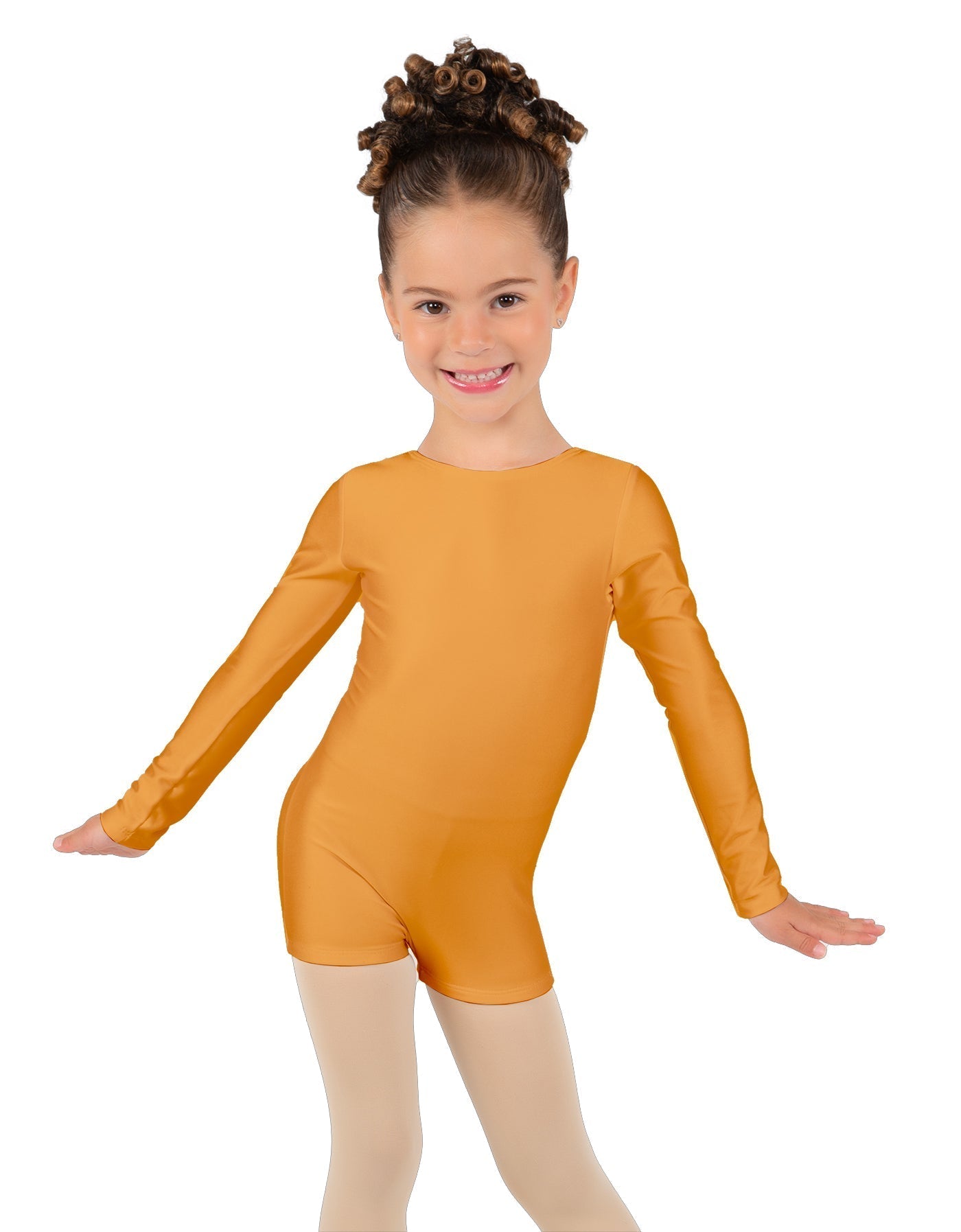 Solid Lycra Long Sleeve Biketard