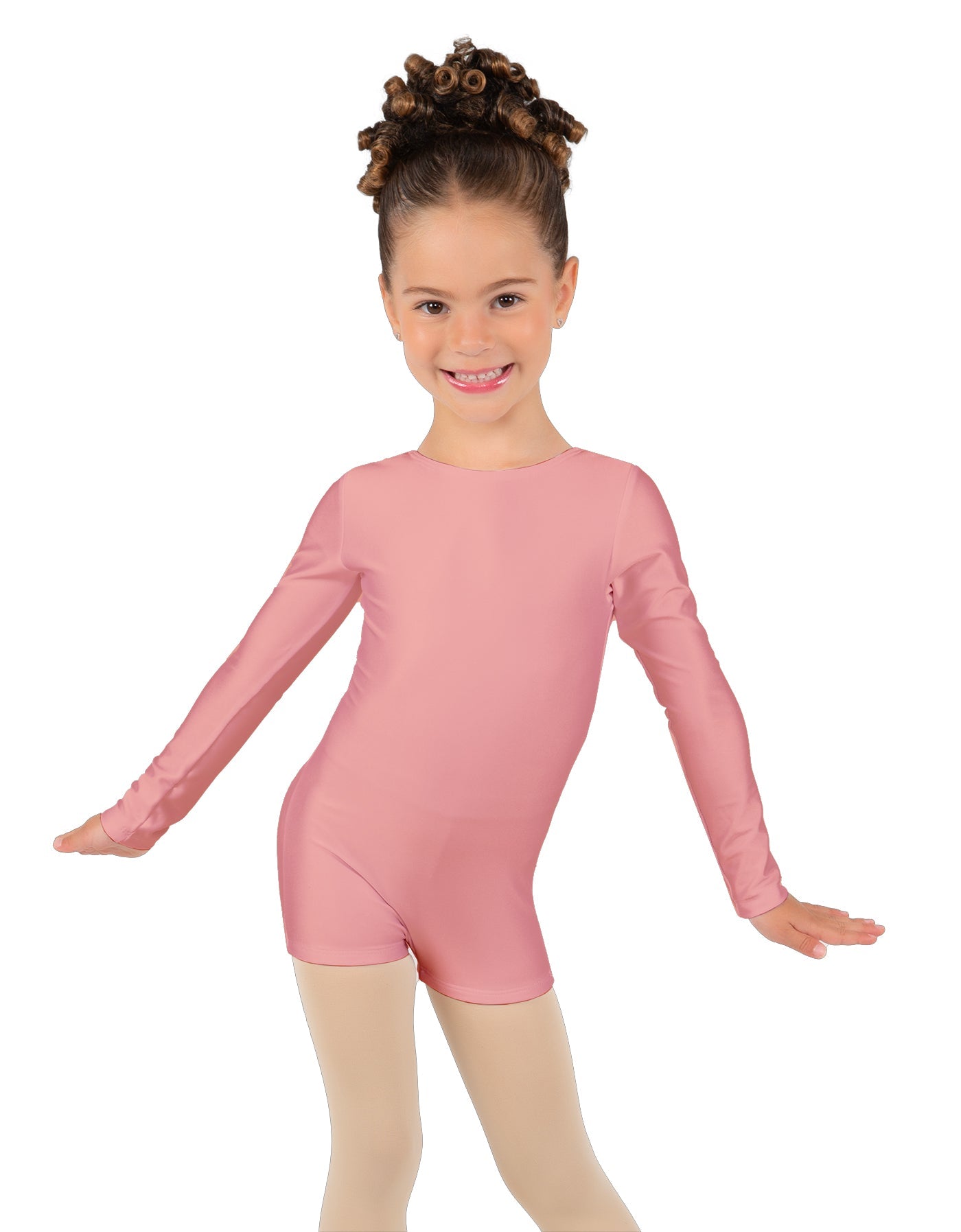 Solid Lycra Long Sleeve Biketard