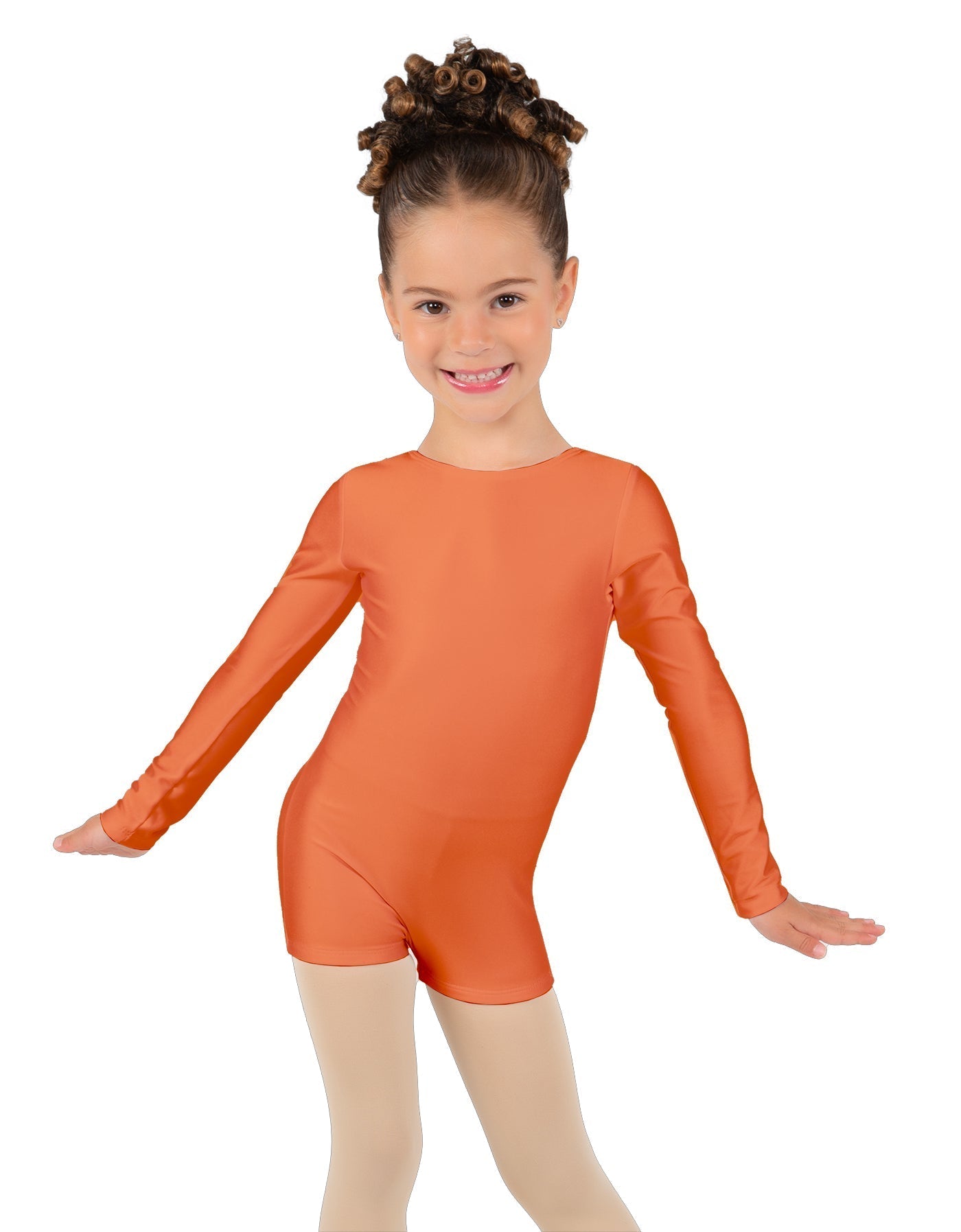 Solid Lycra Long Sleeve Biketard
