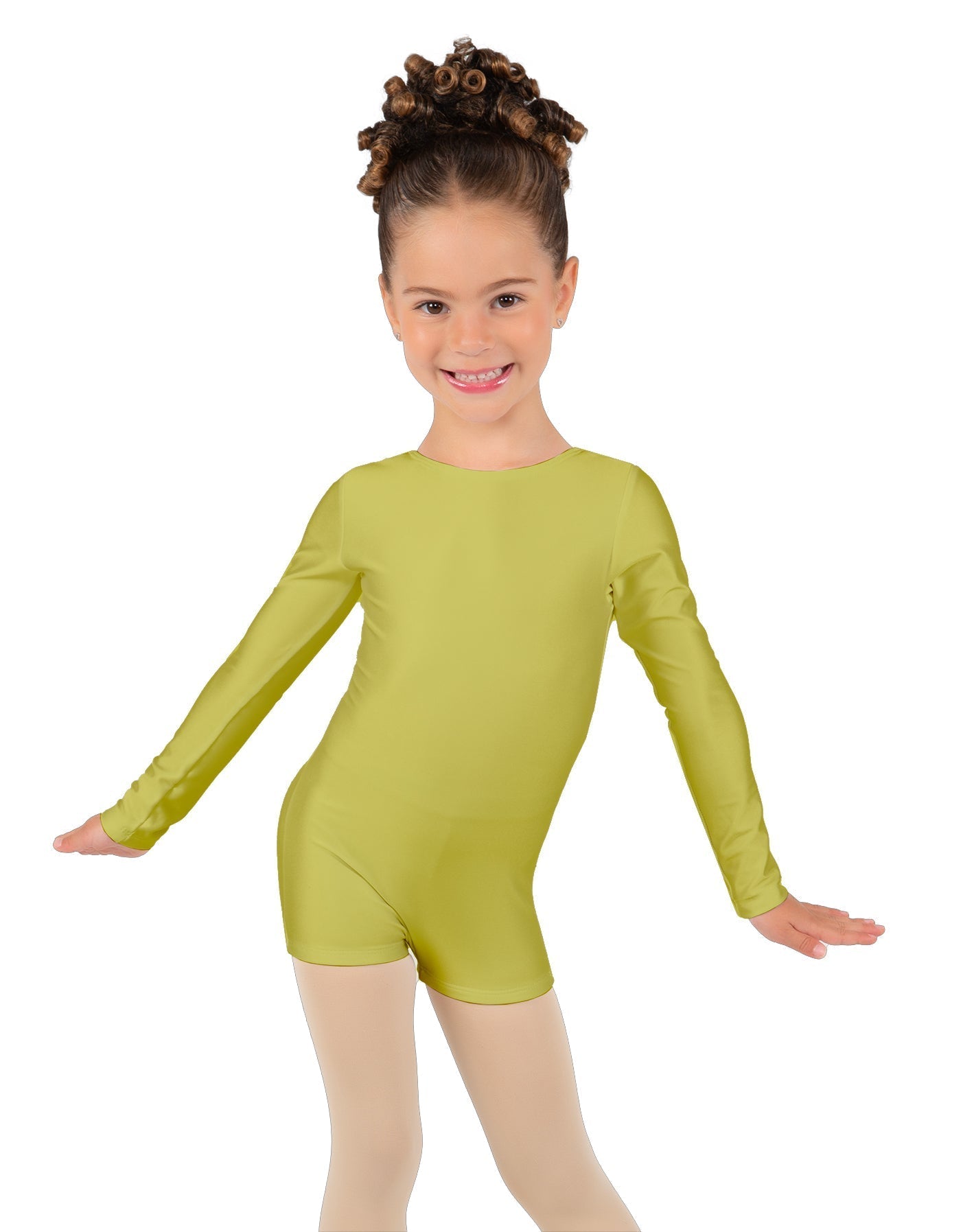 Solid Lycra Long Sleeve Biketard